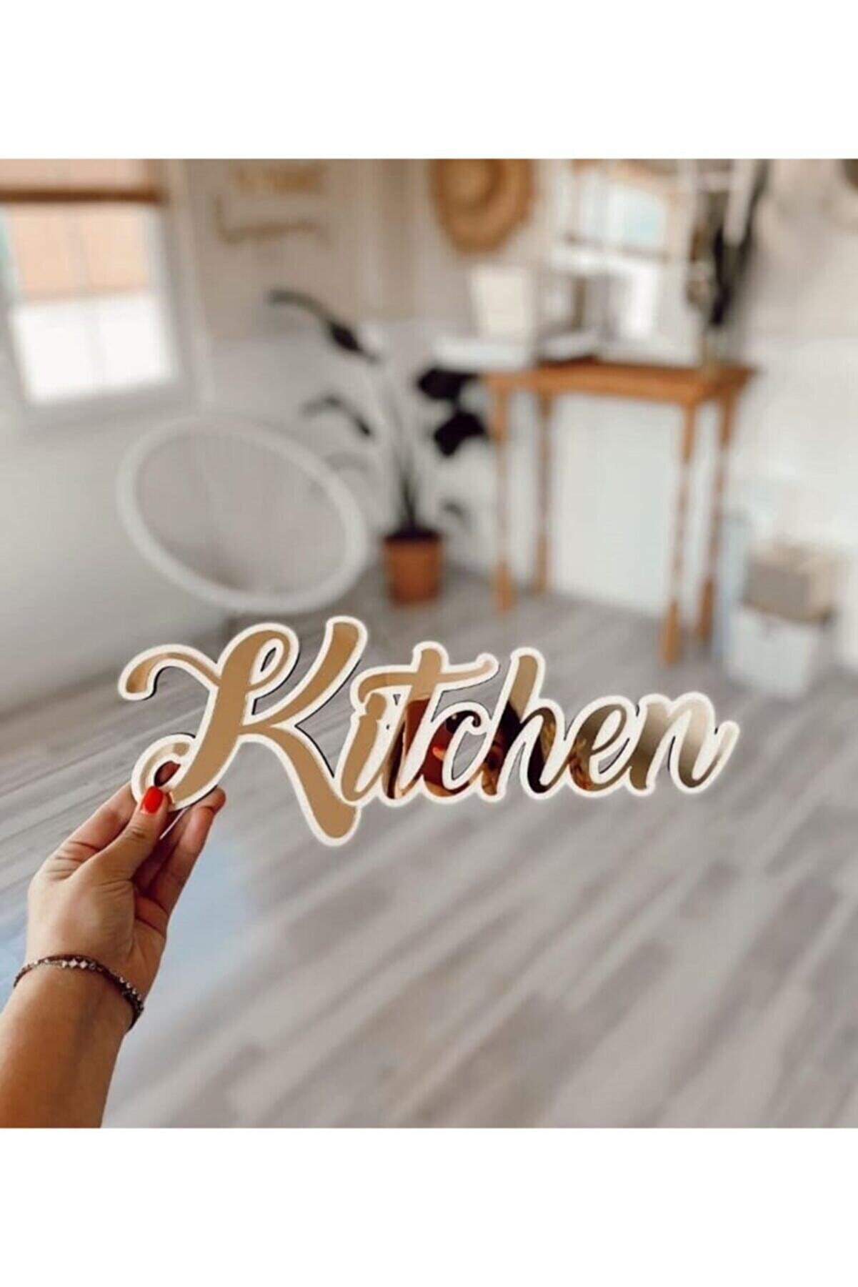 Onur Reklam "kitchen" Beyaz Üzeri Gold Pleksi Duvar Yazısı Onur Reklam "kitchen" Beyaz Üzeri Gold Pleksi Duvar Yazısı