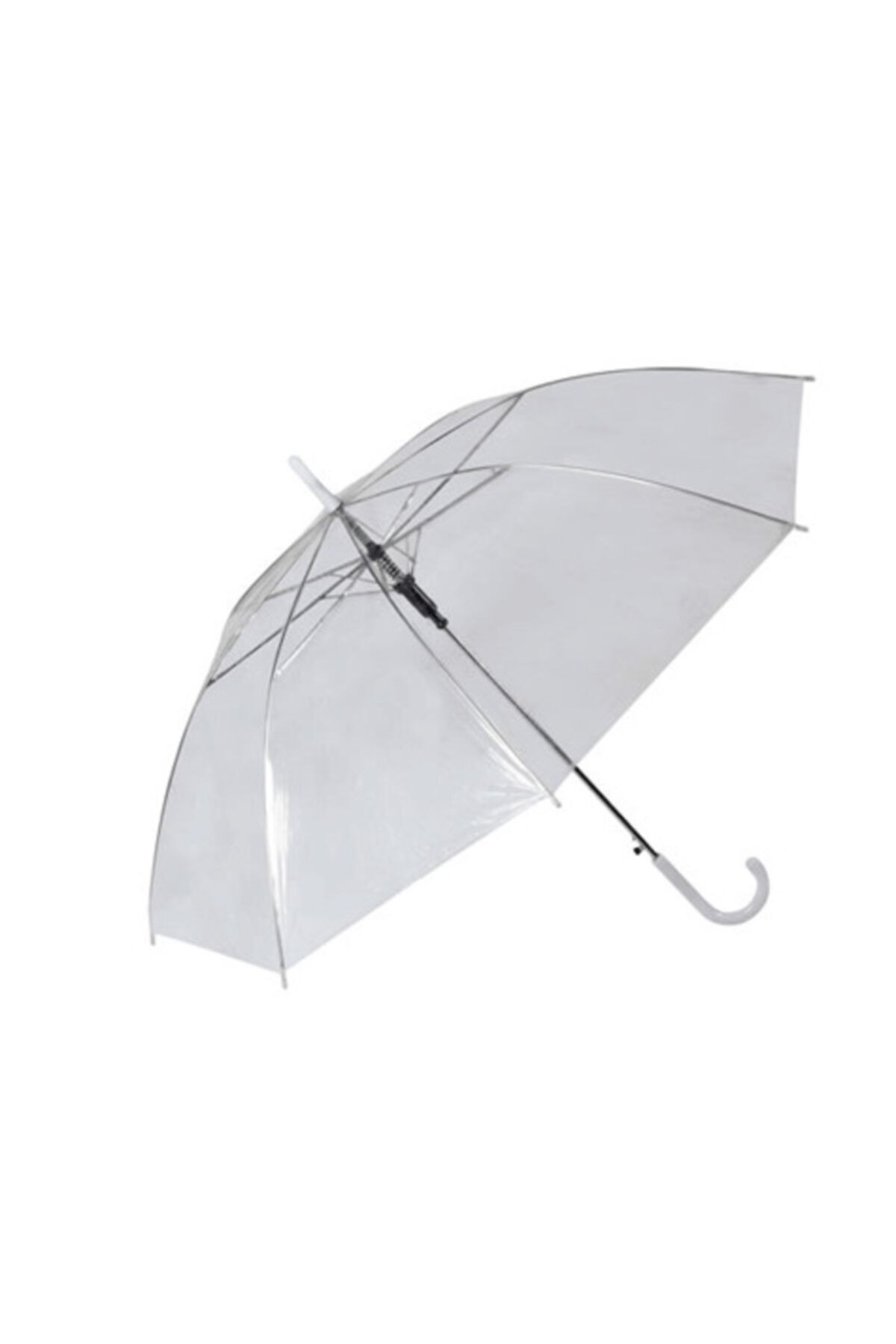 FırsatVar Metal Mekanizmalı Şeffaf Şemsiye Rüzgara Dayanıklı Şemsiye