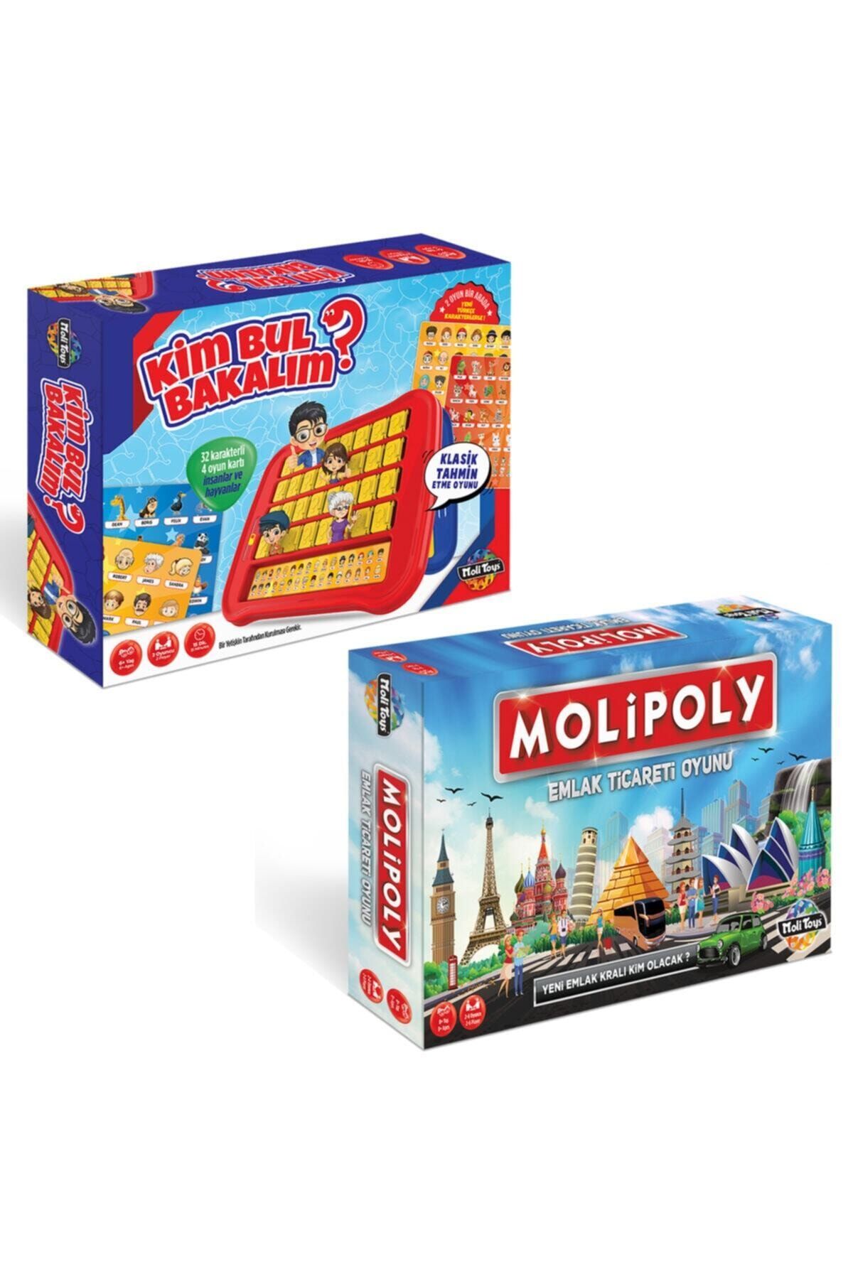 Moli Toys Kim Bul Bakalım Ve Molipoly Monopoly Metropol Tarzı Süper 2'li Set Oyuncak