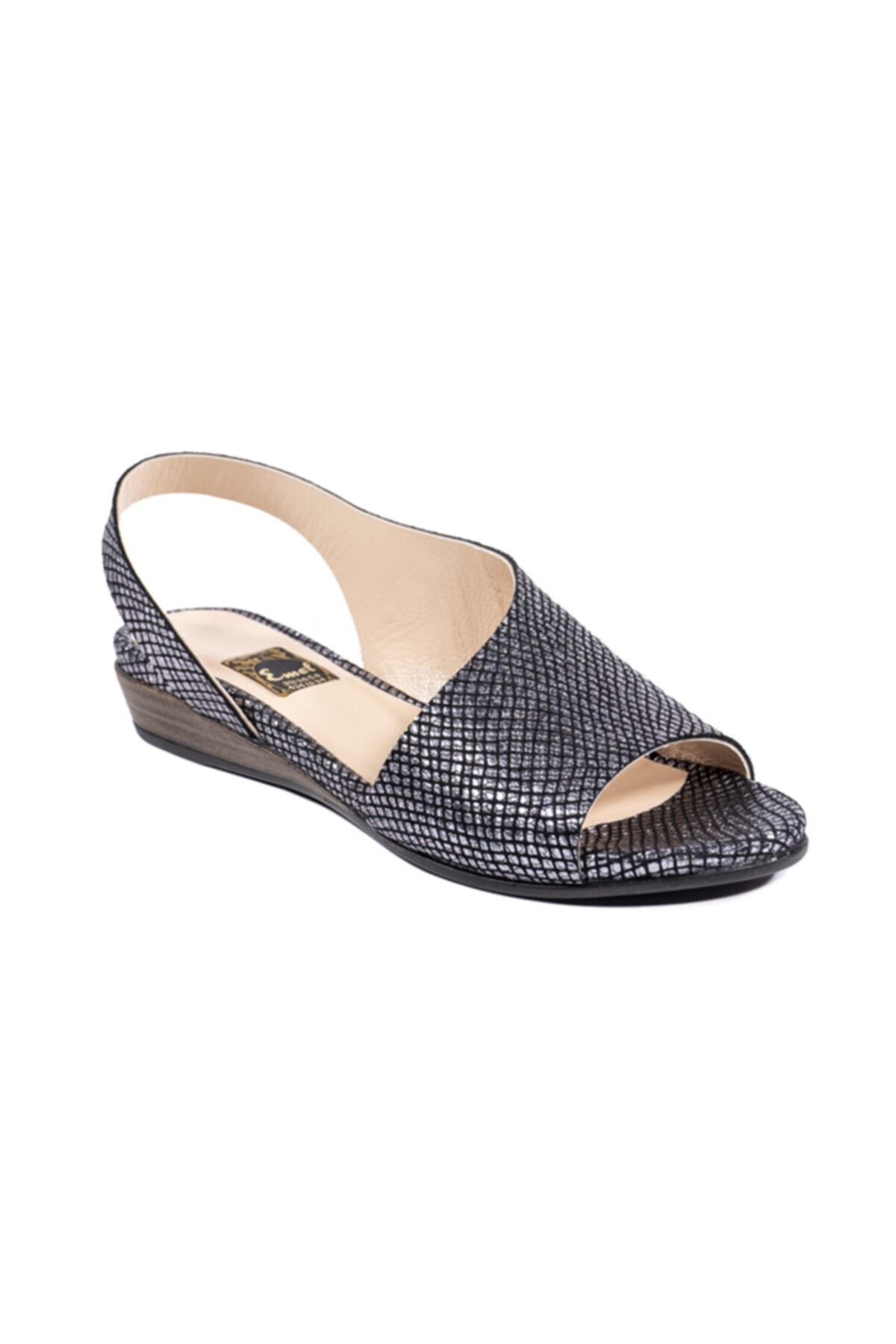 Emel Ayakkabı Kadın Bronz Günlük Modern Rahat Tarz Sandalet