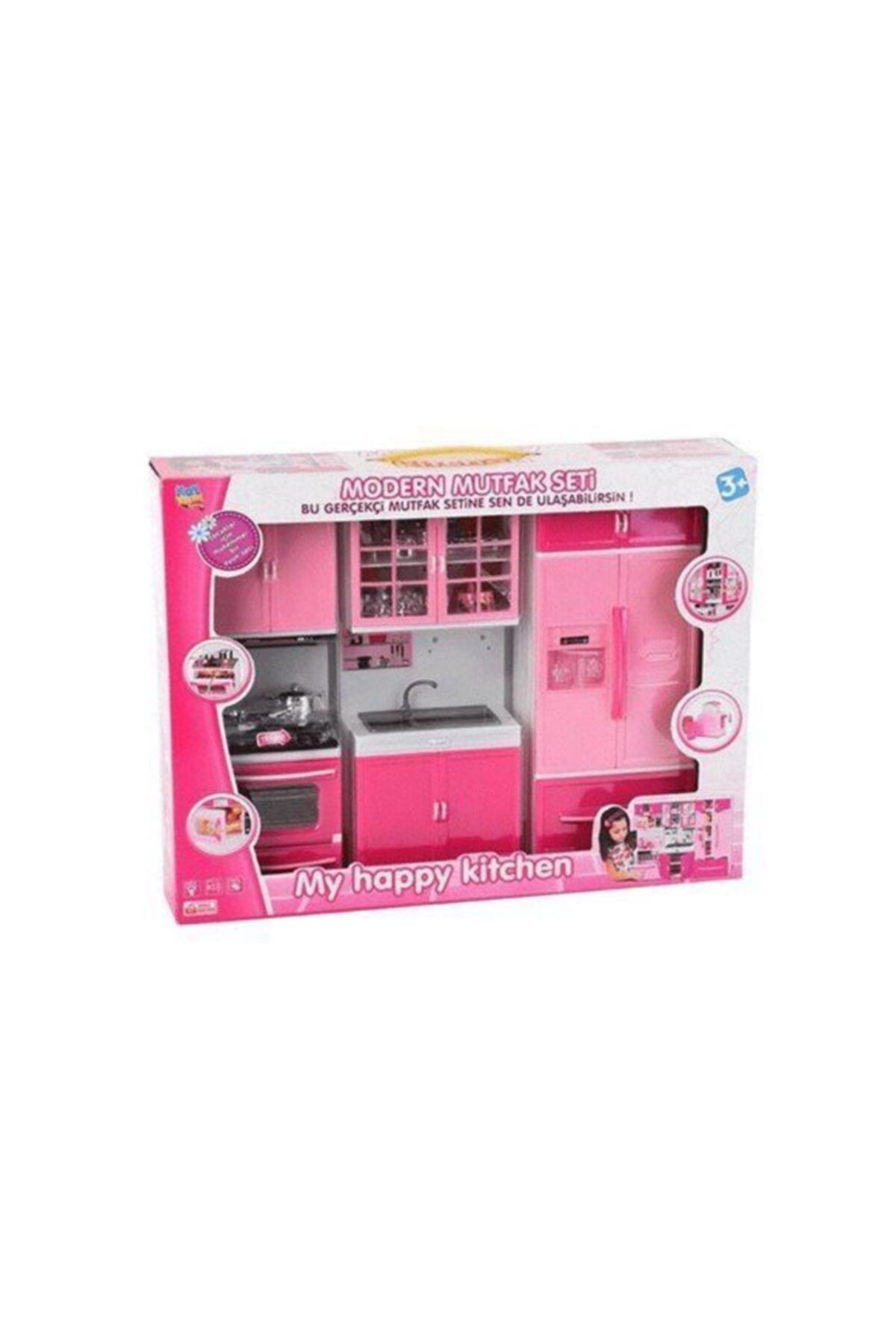 Kayyum Oyuncak My Happy Kitchen Modern 3'lü Mutfak Seti