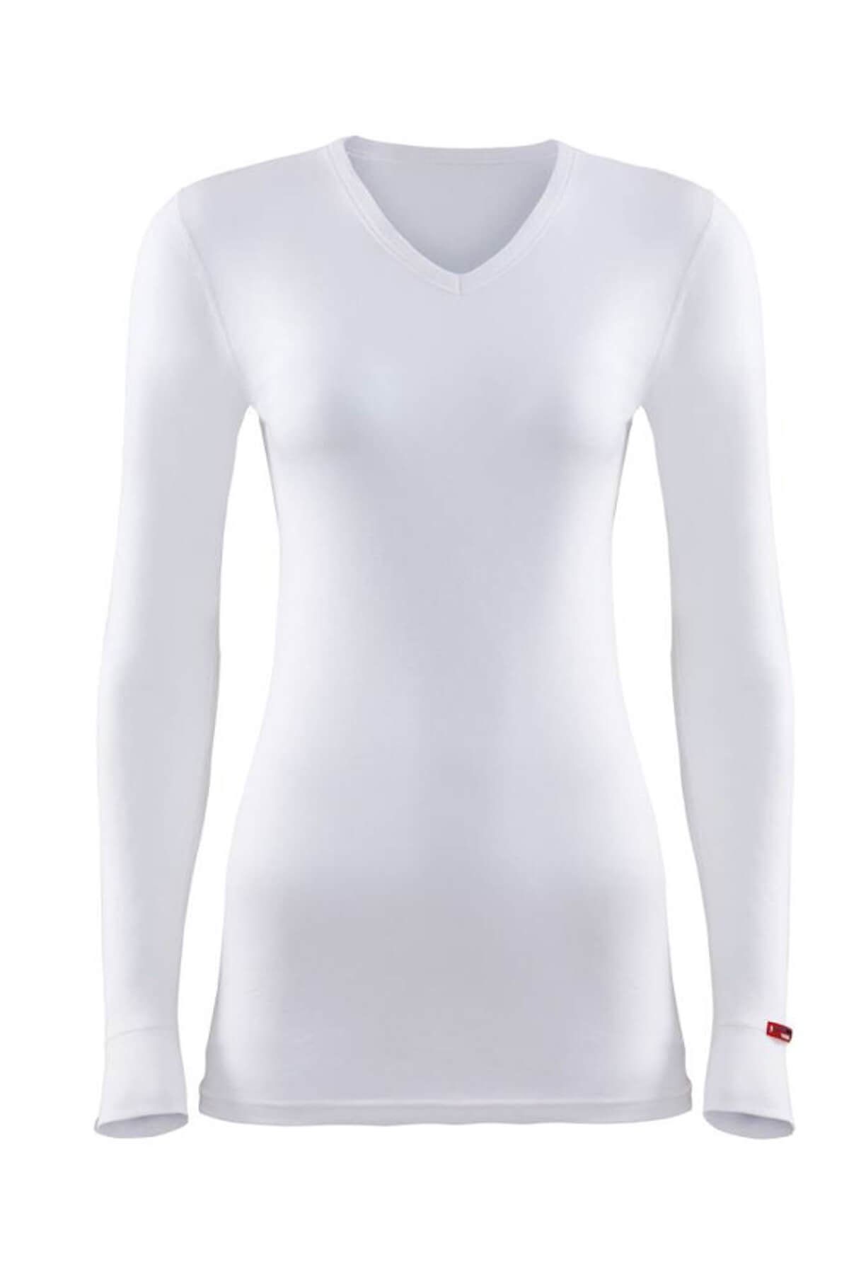 Blackspade Kadın Kar Beyaz 2. Seviye Termal T-shirt 1257