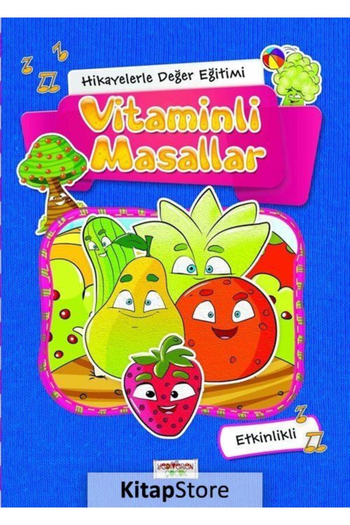 Yediveren Yayınları Şebnem Güler Karacan - Vitaminli Masallar - Mavi Renk 9786055394561 - Şebnem Güler Karacan