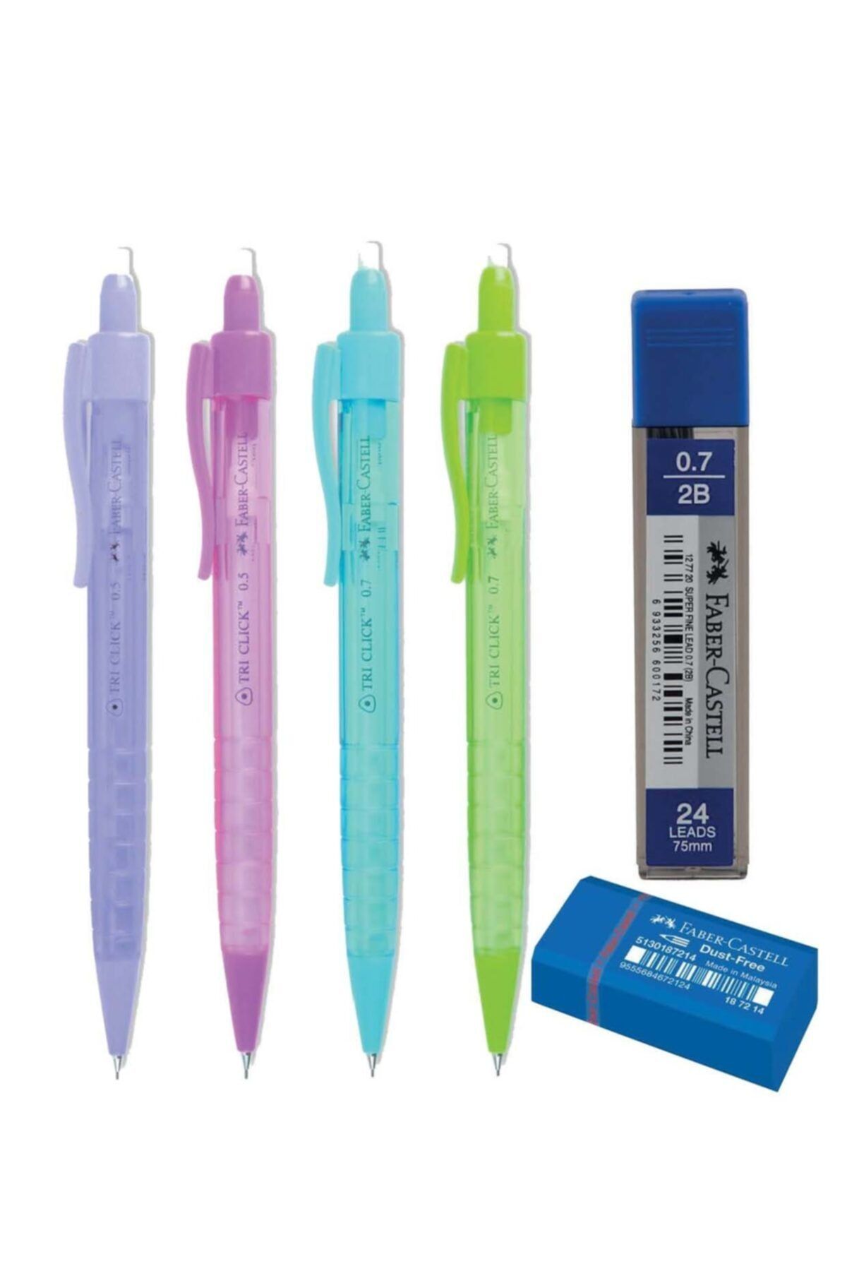 Faber Castell 07 Trı Clıck Versatil 4adet + Silgi Min Hediyeli