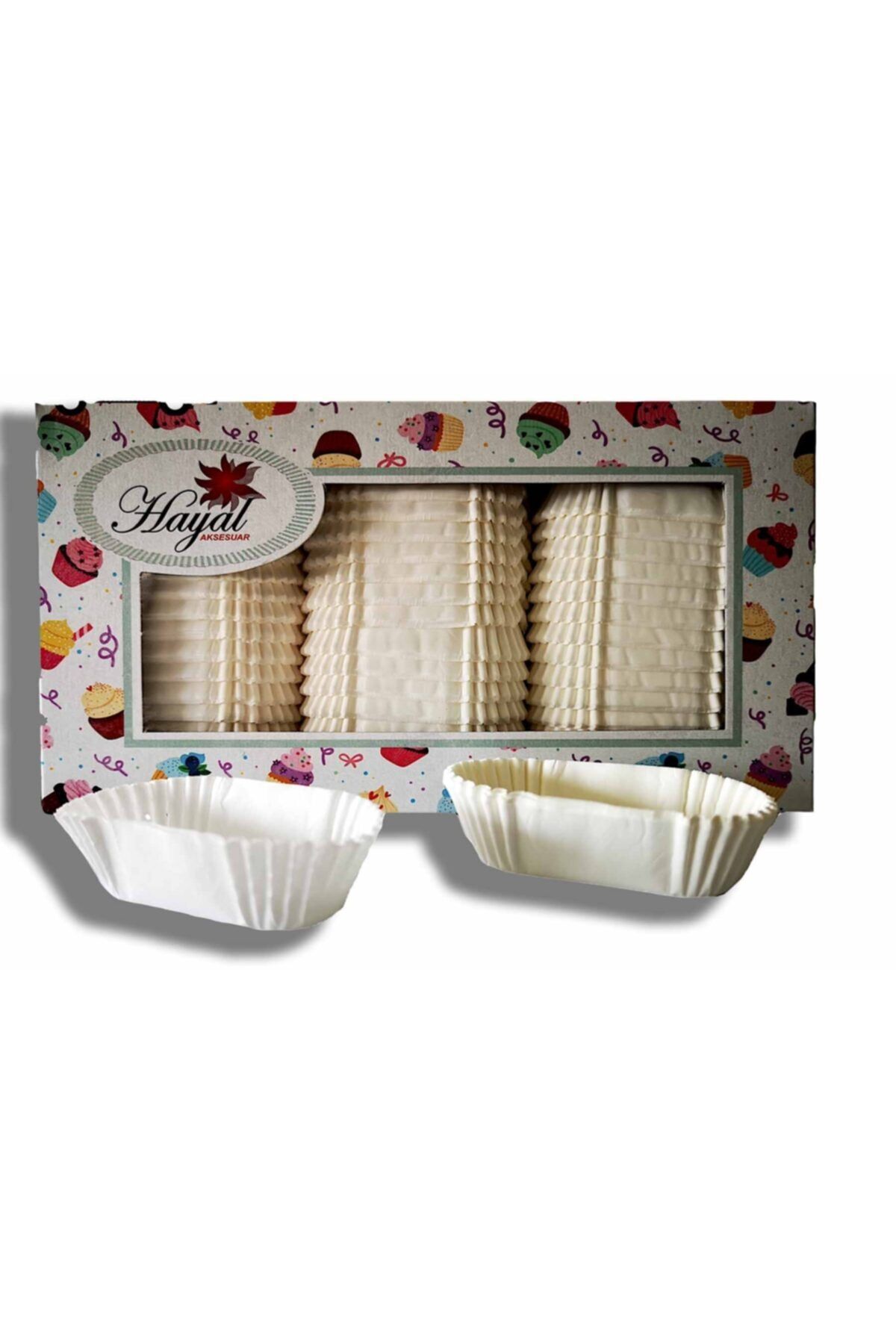 Dekamis Beyaz Küçük Ekler Kek Muffin Kağıdı 1000 Adet