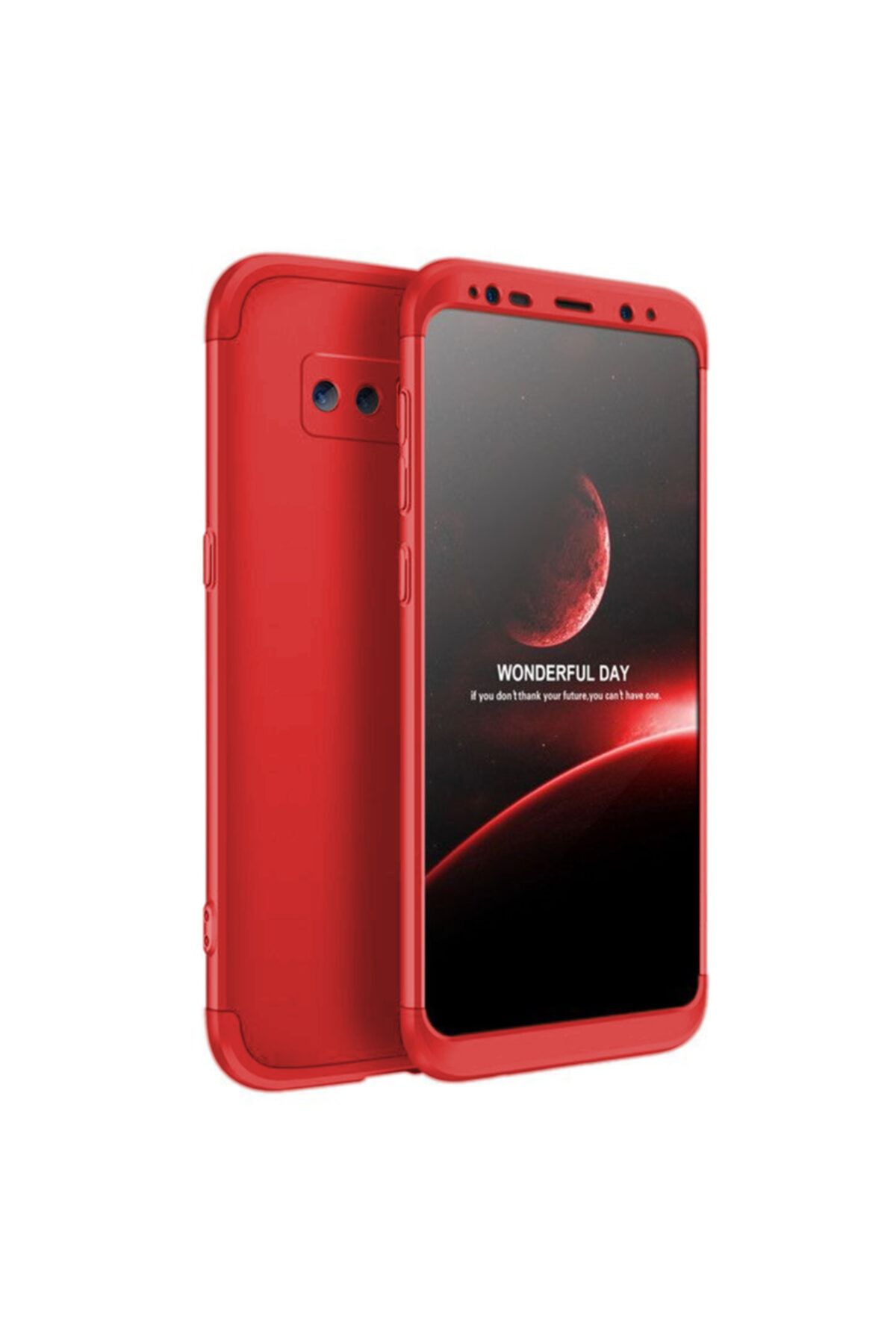 Microsonic Galaxy Note 8 Kılıf Double Dip 360 Protective Kırmızı