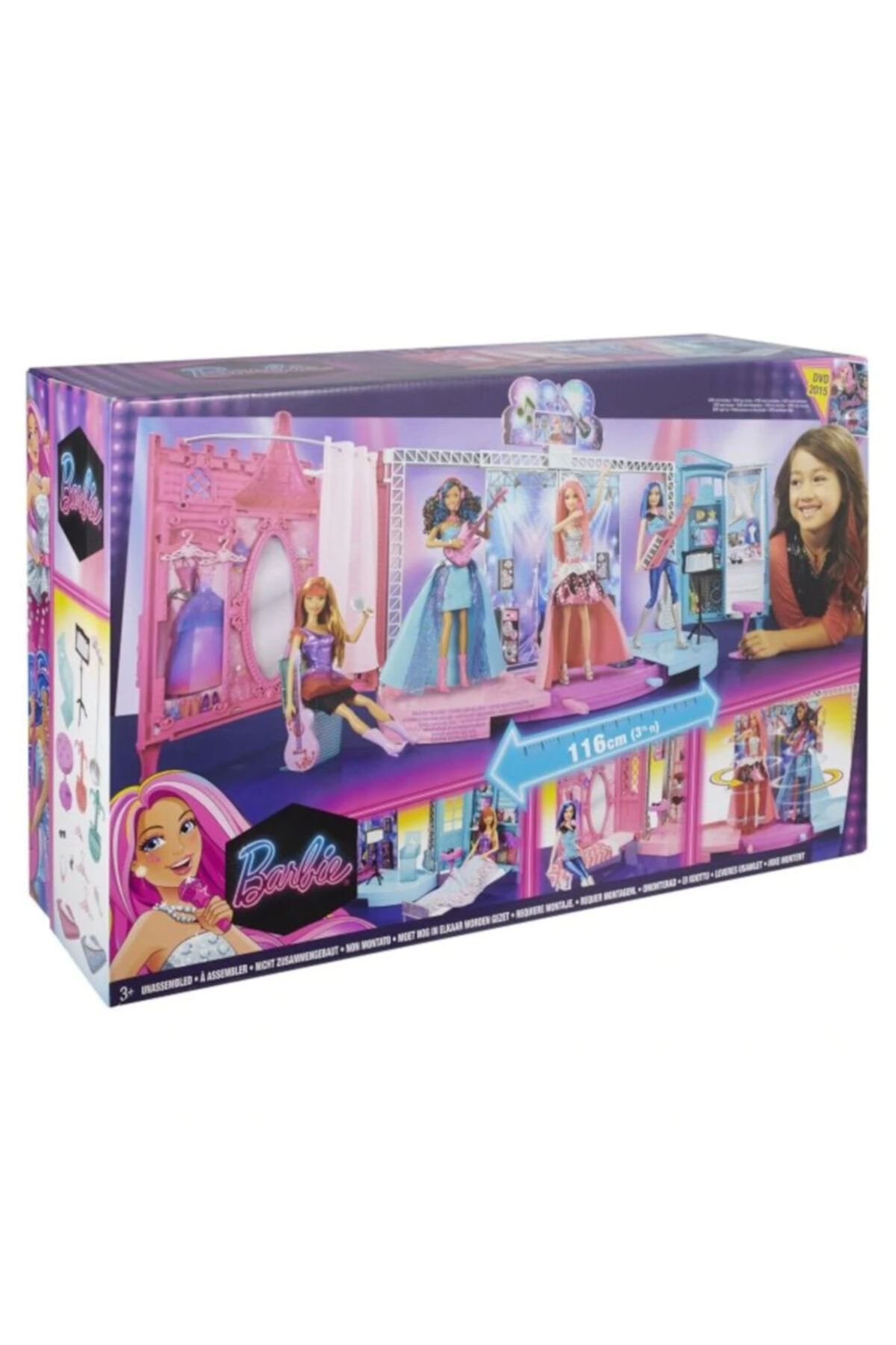 Mattel Barbie Prenses Ve Rock Star Sahne Oyun Seti Ckb78