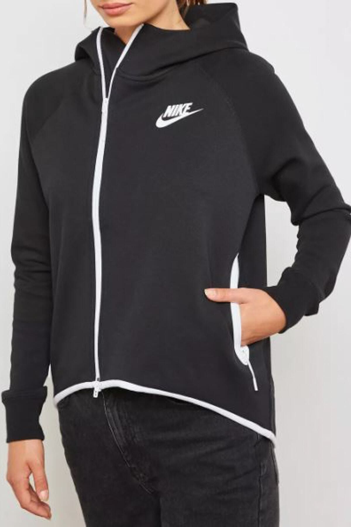 Nike Kadın Sweatshirt W Nsw Tch Flc Cape Fz - 930757-011