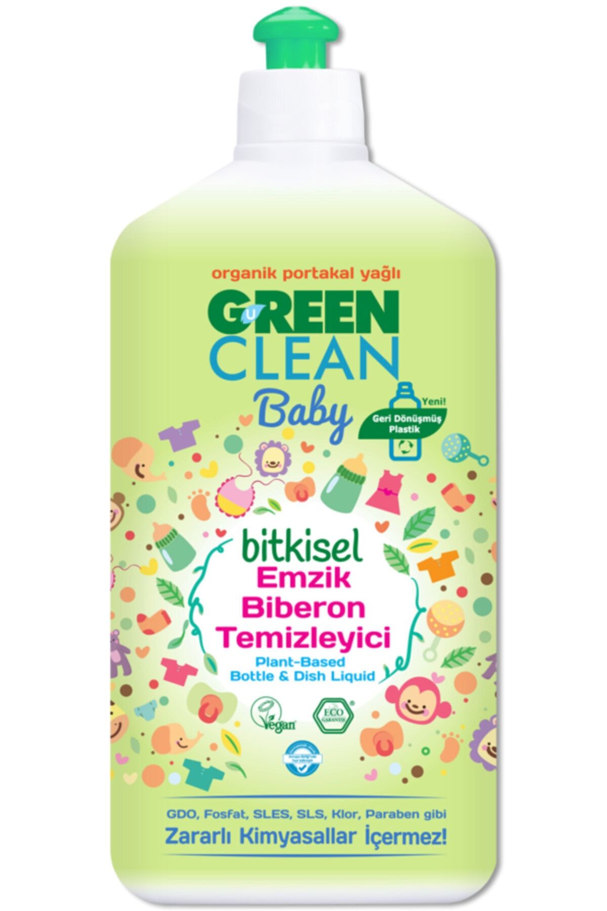 Green Clean Baby Bitkisel Organik Portakal Yağlı Emzik Biberon Temizleyici