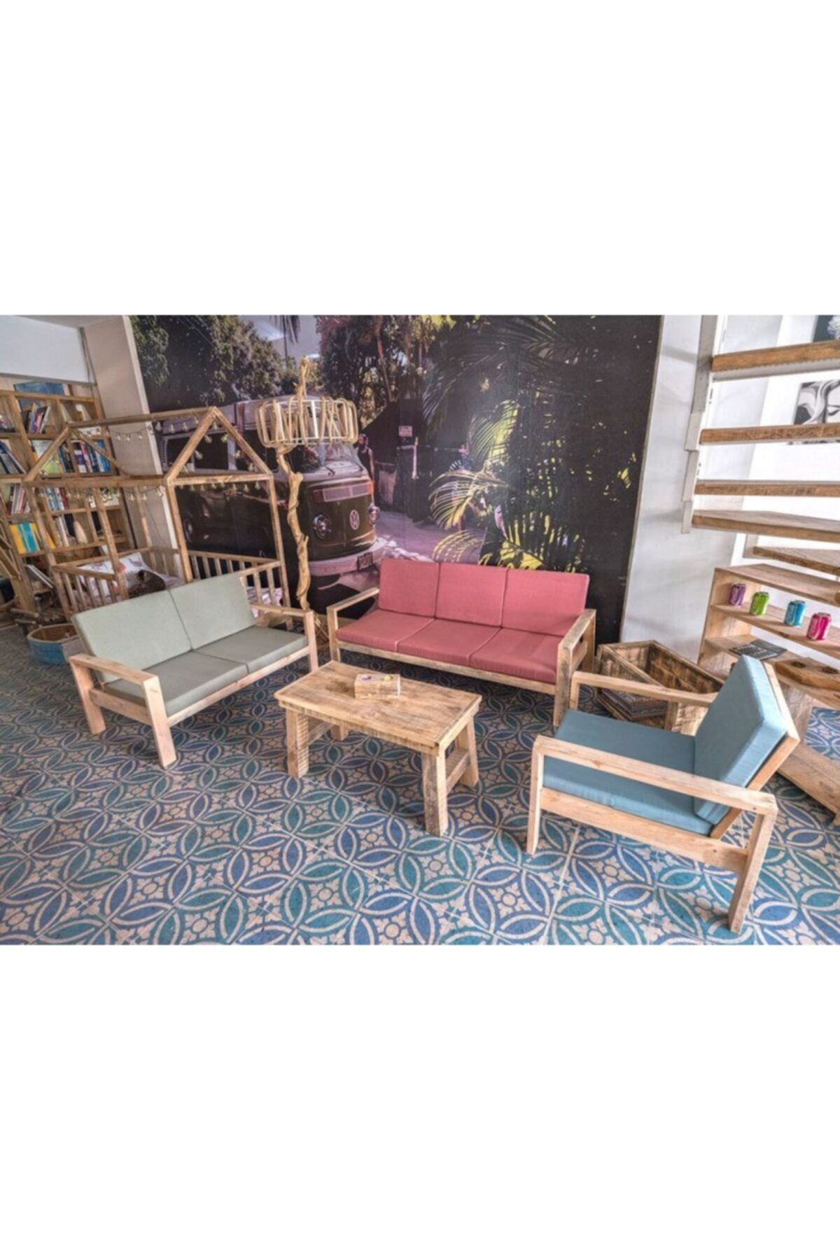 Masif Ahşap Koltuk Takımı Jardin_0