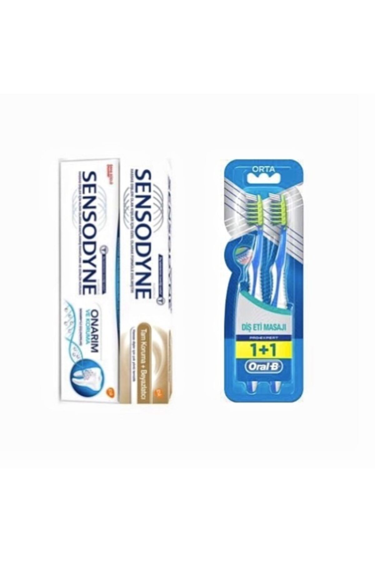Sensodyne 75 Ml X2 ve Oral-b 3d White 1+1 Diş Fırçası