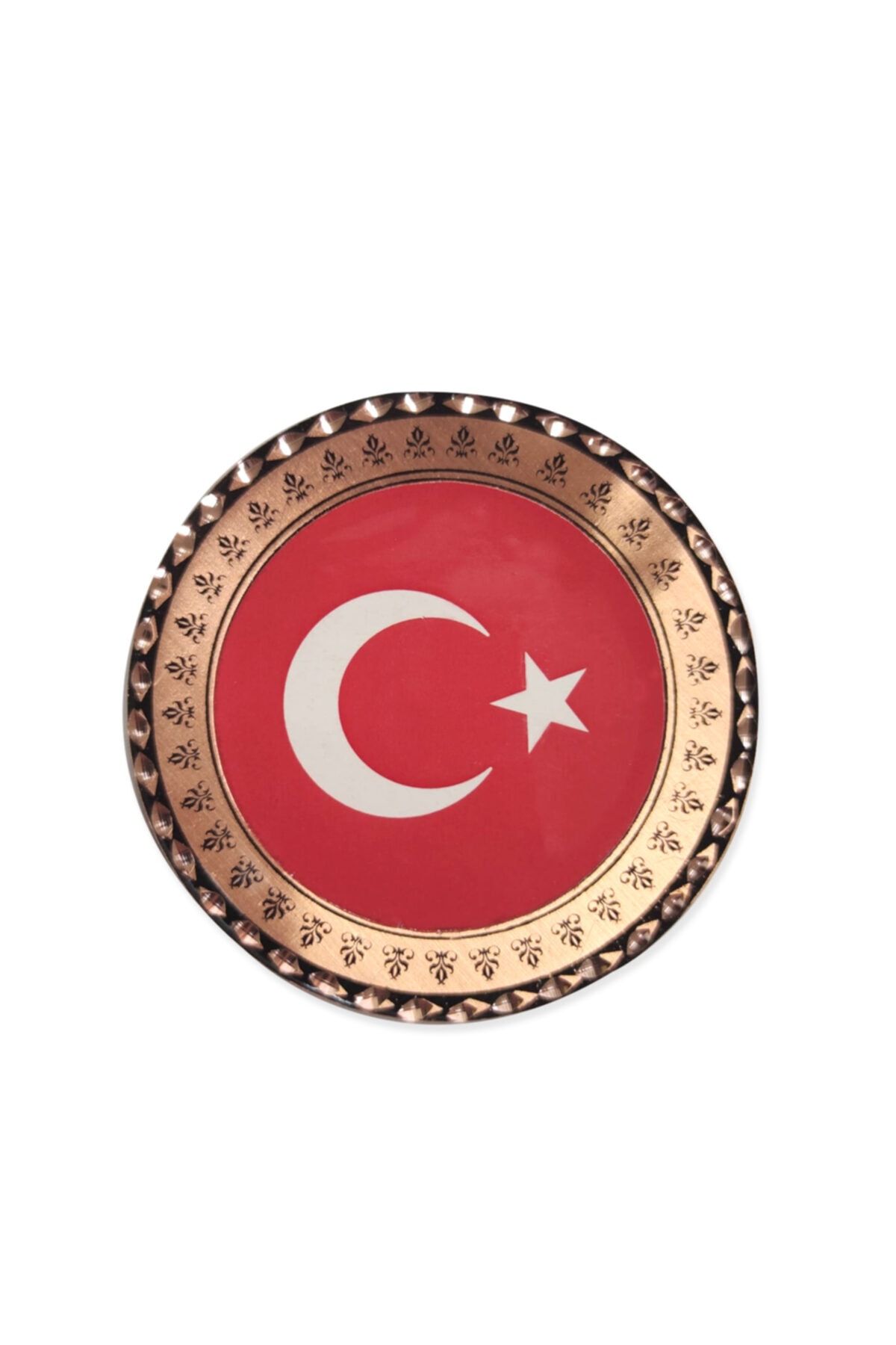 Miray hediyelik Türk Bayrağı Bakır Buzdolabı Magneti