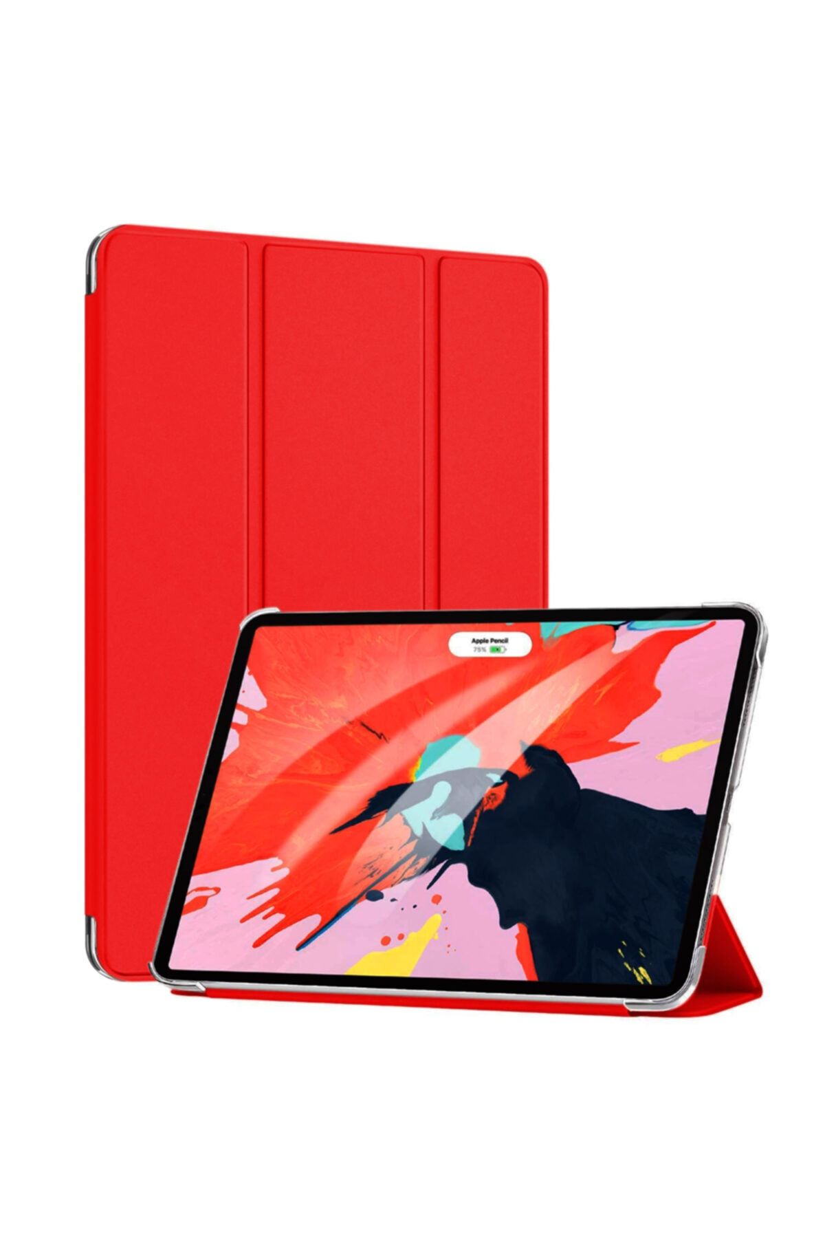 Microsonic Ipad Pro 11'' 2020 2. Nesil Kılıf (a2228-a2068-a2230) Smart Case Ve Arka Kapak Kırmızı