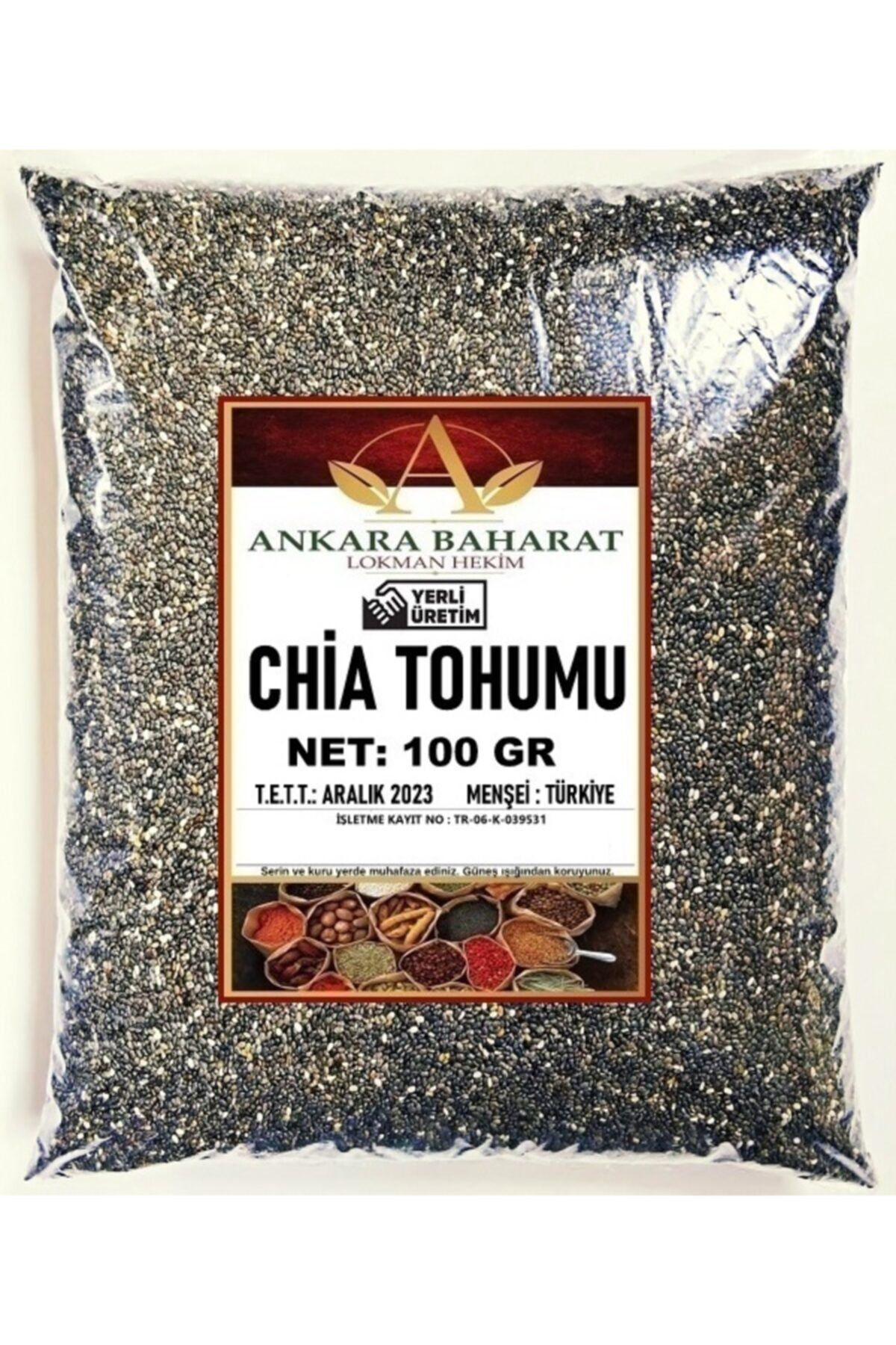 ankara baharat lokman hekim Chia Tohumu - 100 Gram