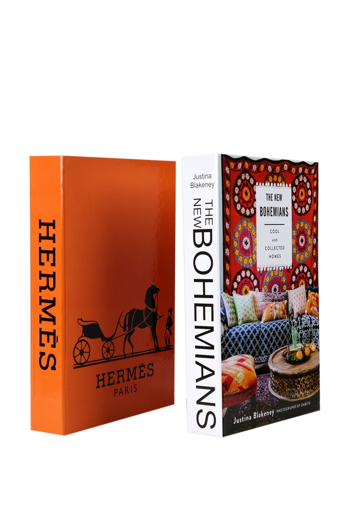 irayhomedecor 2'li Hermes/bohems Dekoratif Kitap Kutu