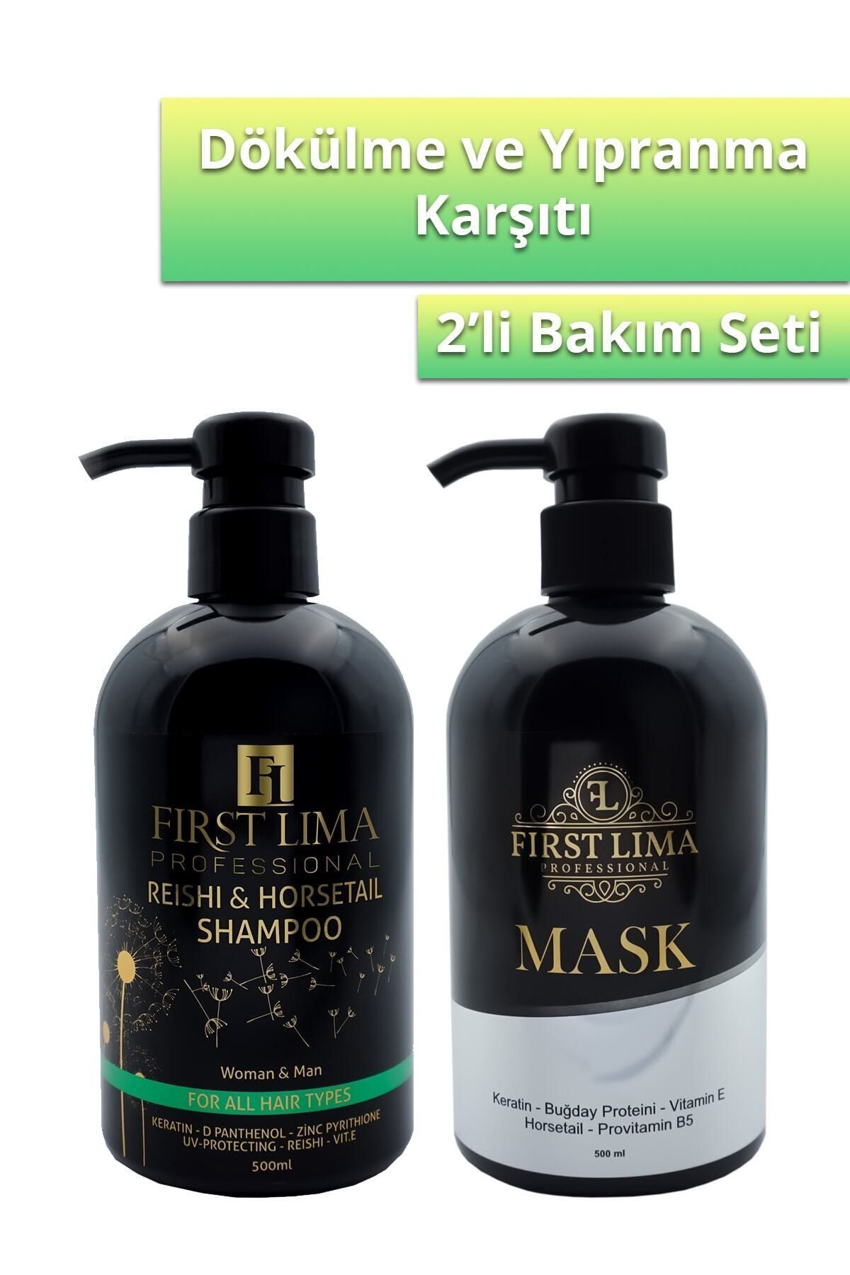 First Lima Professional Dökülme Önleyici Ve Uzama Desteği Sağlayan Şampuan & Yoğun Bakım Maskesi