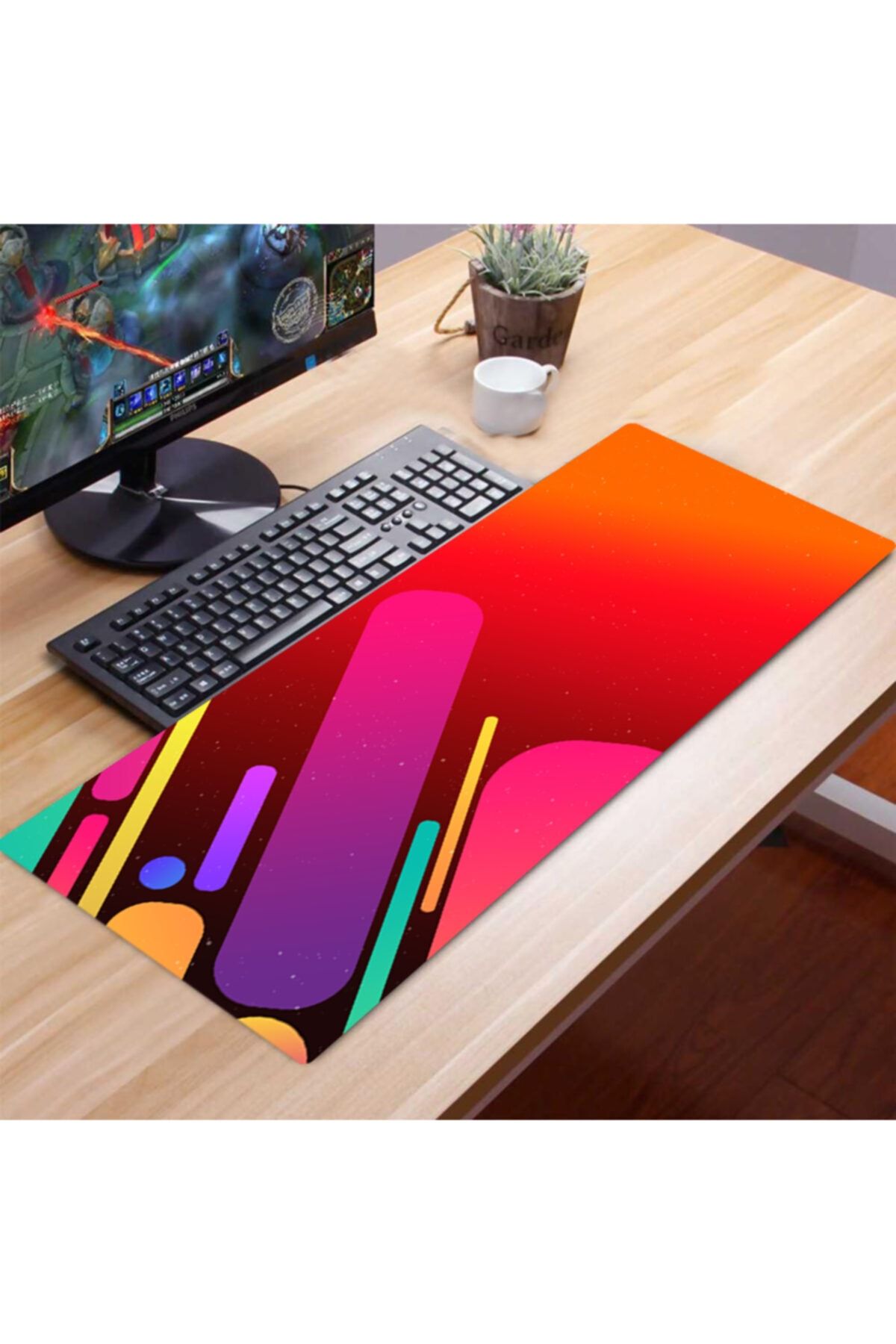 FİTGAME Xl 70x30 Cm 3mm Kauçuk Kaymaz Taban Oyuncu Gaming Mouse Pad