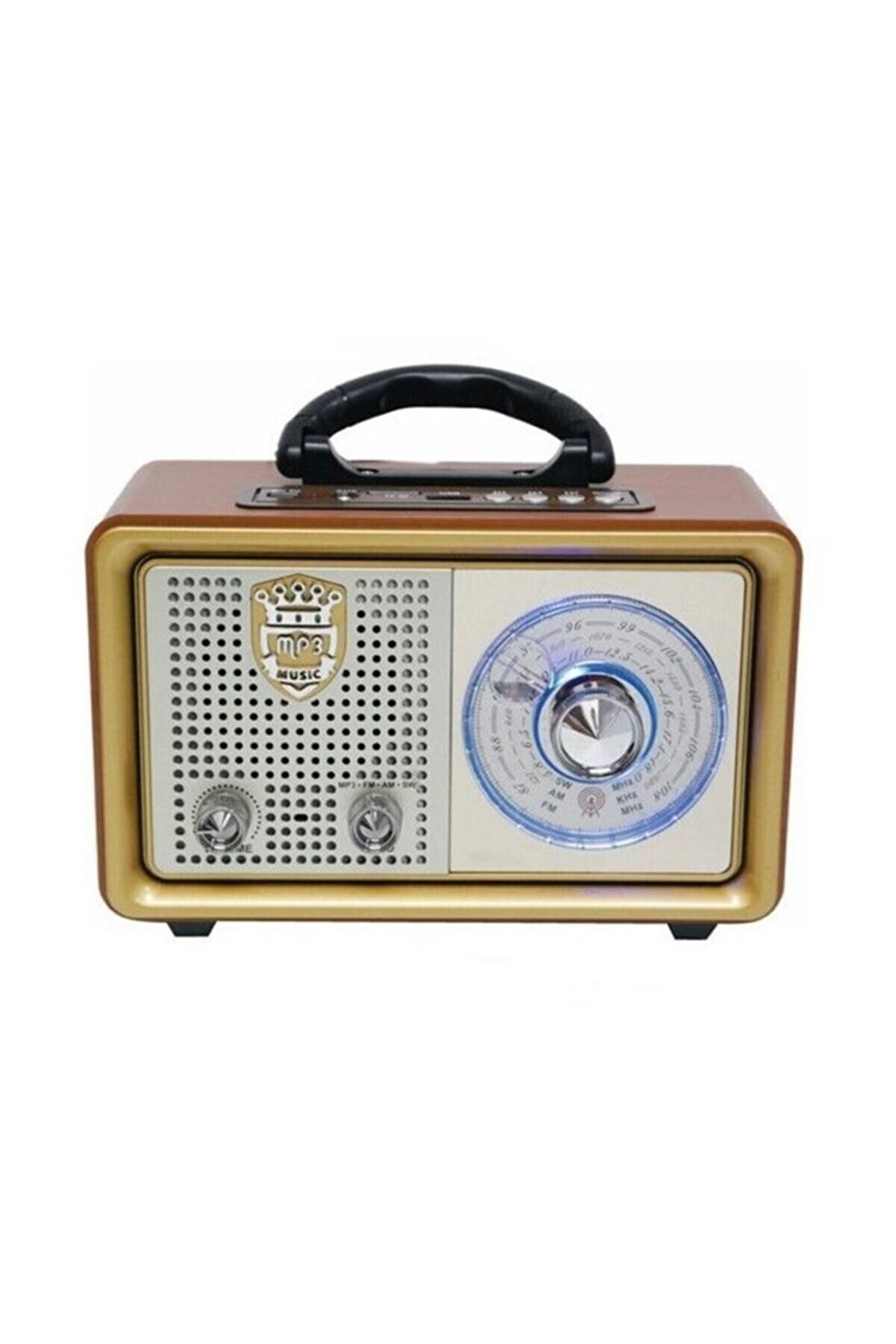 Meir M-110bt Nostaljik Retro Ahşap Bluetooth Fm Radyo