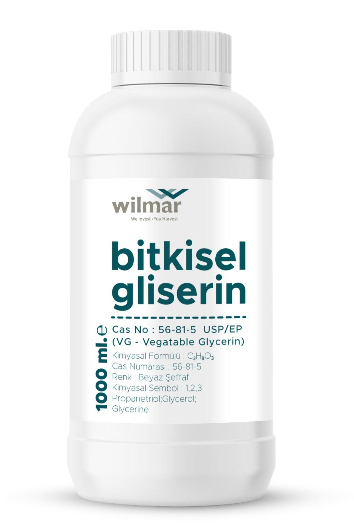 Wilmar Bitkisel Gliserin(VG) 1000 Ml.