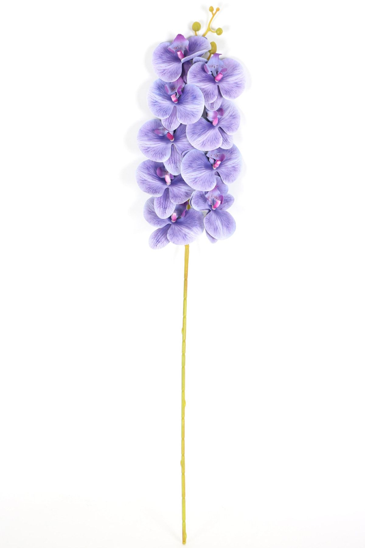 Yapay Çiçek Deposu Yapay Dal Baskılı Orkide Çiçeği 88 Cm Lila
