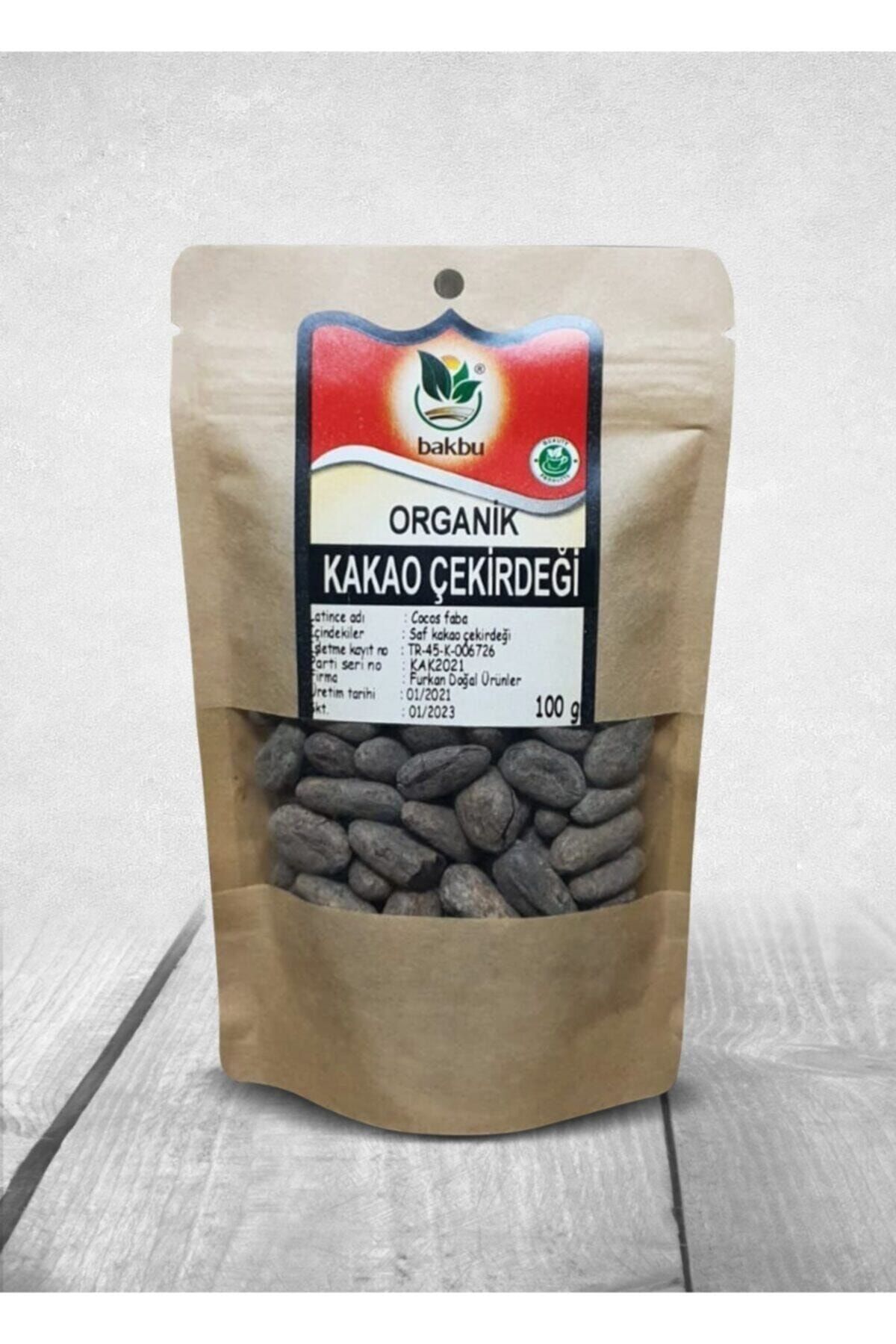 Bakbu Katkısız Organik Kakao Çekirdeği 100 gr