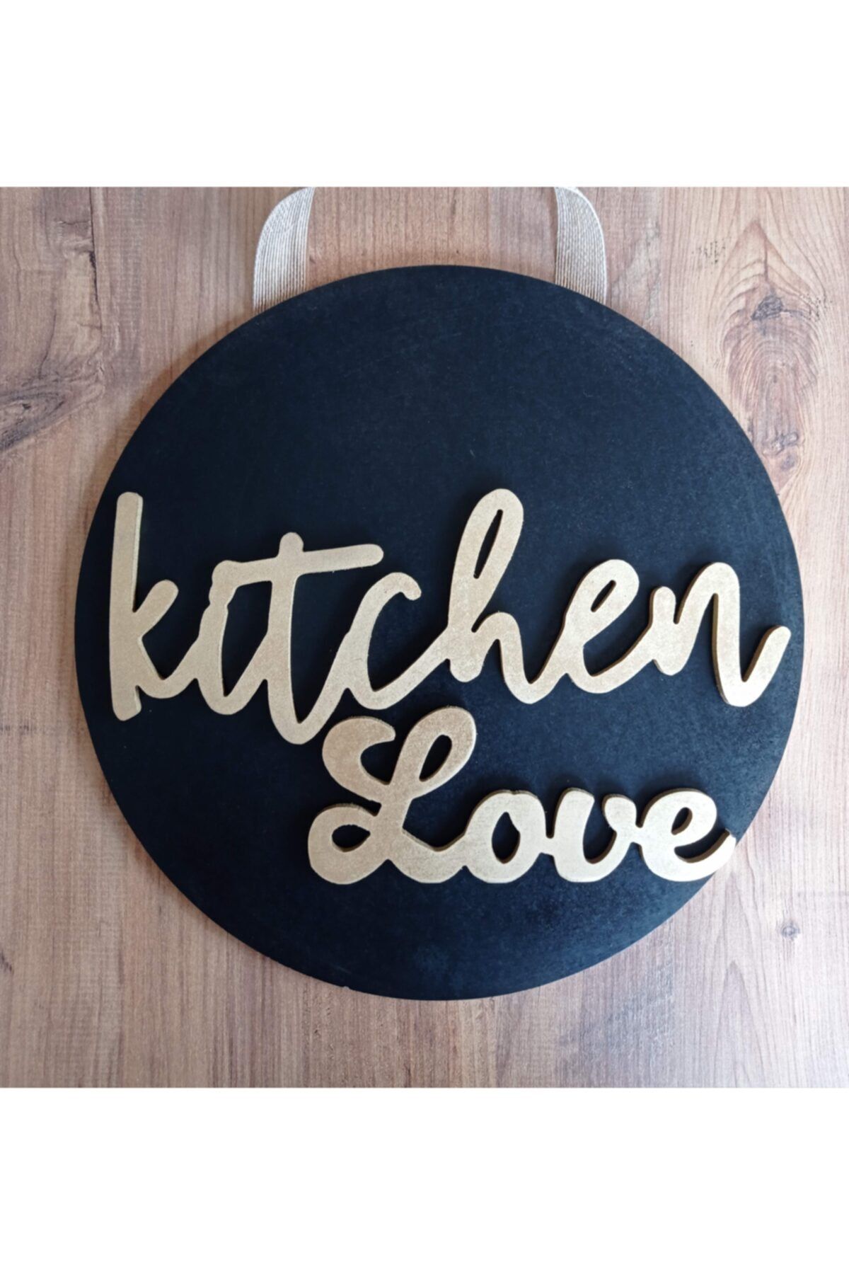 BilgeCe hoMe Kitchen Love Mutfak Aşkı Yazan Kapı Duvar Süsü