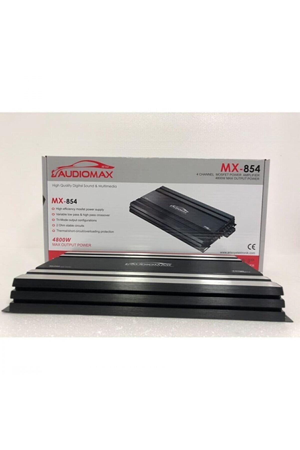Audiomax Mx-854 Amfi Professional Midrange Amfisi 4 Kanal 4800w 100 Rms