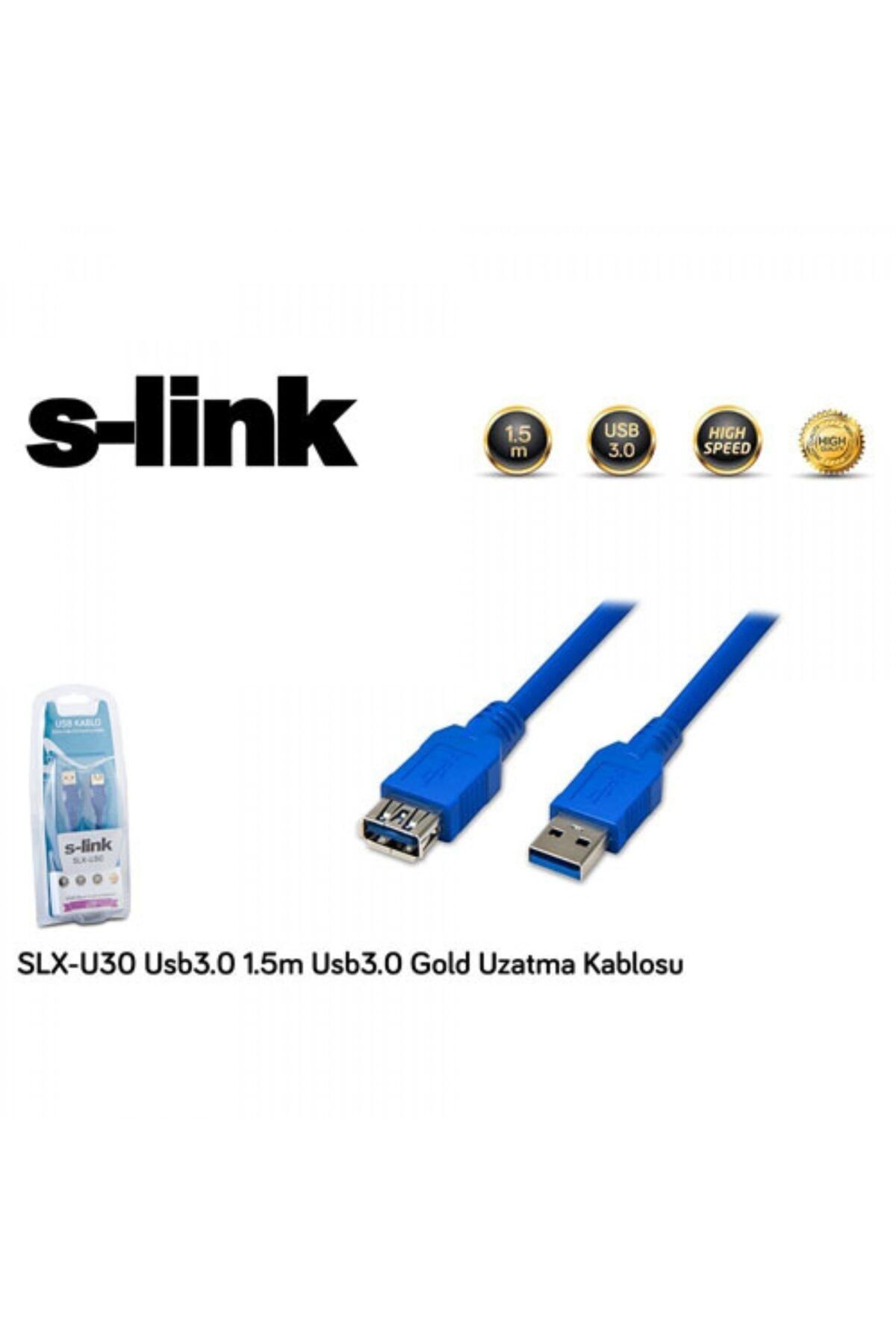 S-Link Slx-u30 Usb3.0 Gold Uzatma Kablosu ( 1.5 Metre )