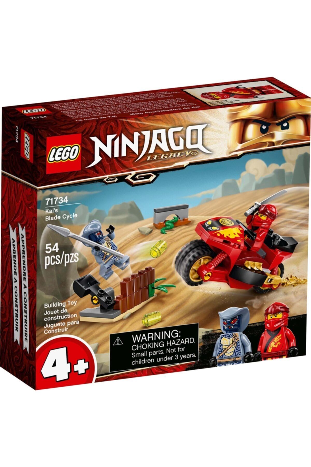 LEGO Nınjago Legacy Kai'nin Kılıç Motosikleti 71734 - Nınjago Kai Ve Bir Yılan Içeren Ninja Motosik
