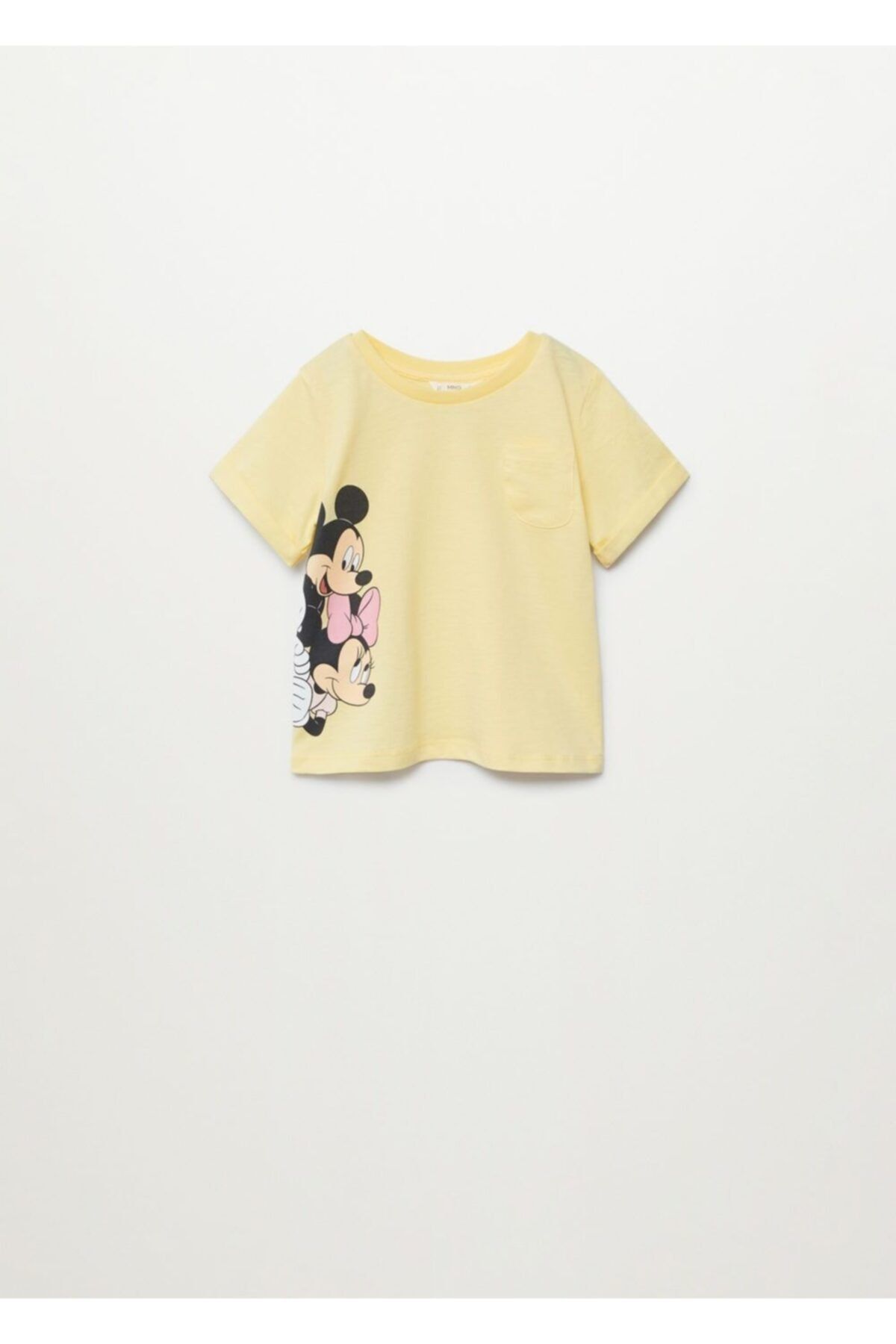 MANGO Baby Kız Çocuk Sarı Mickey Y Minnie Mouse Tişört