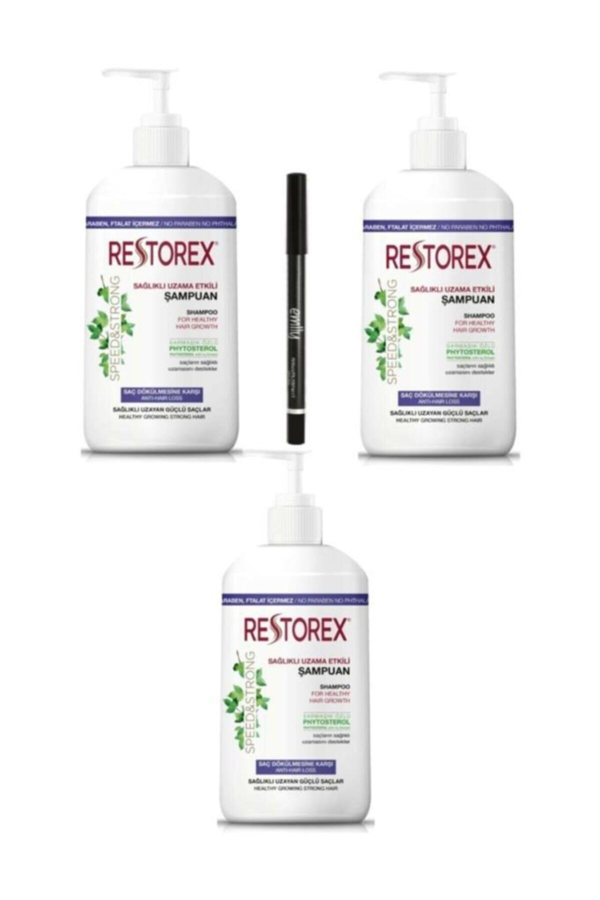 Restorex Şampuan Ekstra Direnç 1000 ml 3 Adet