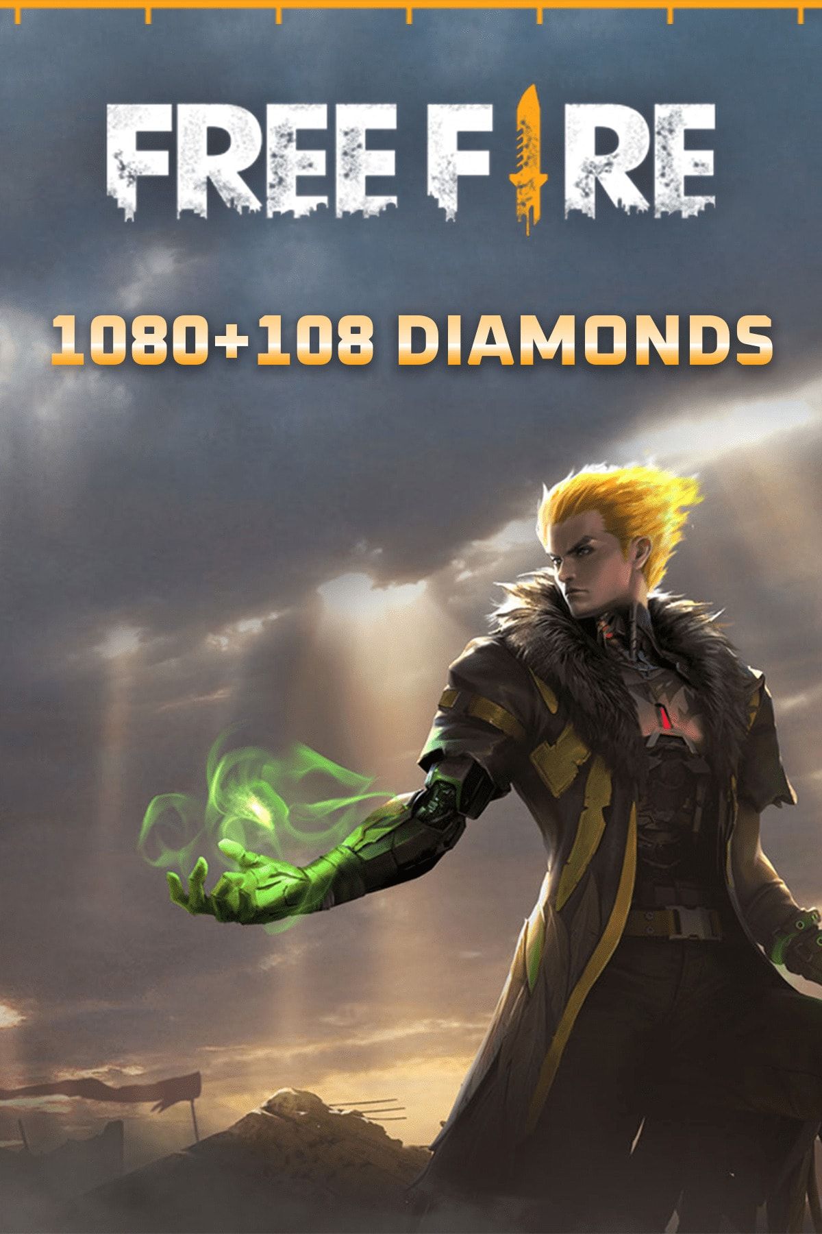 Free Fire 1080+108 Diamond