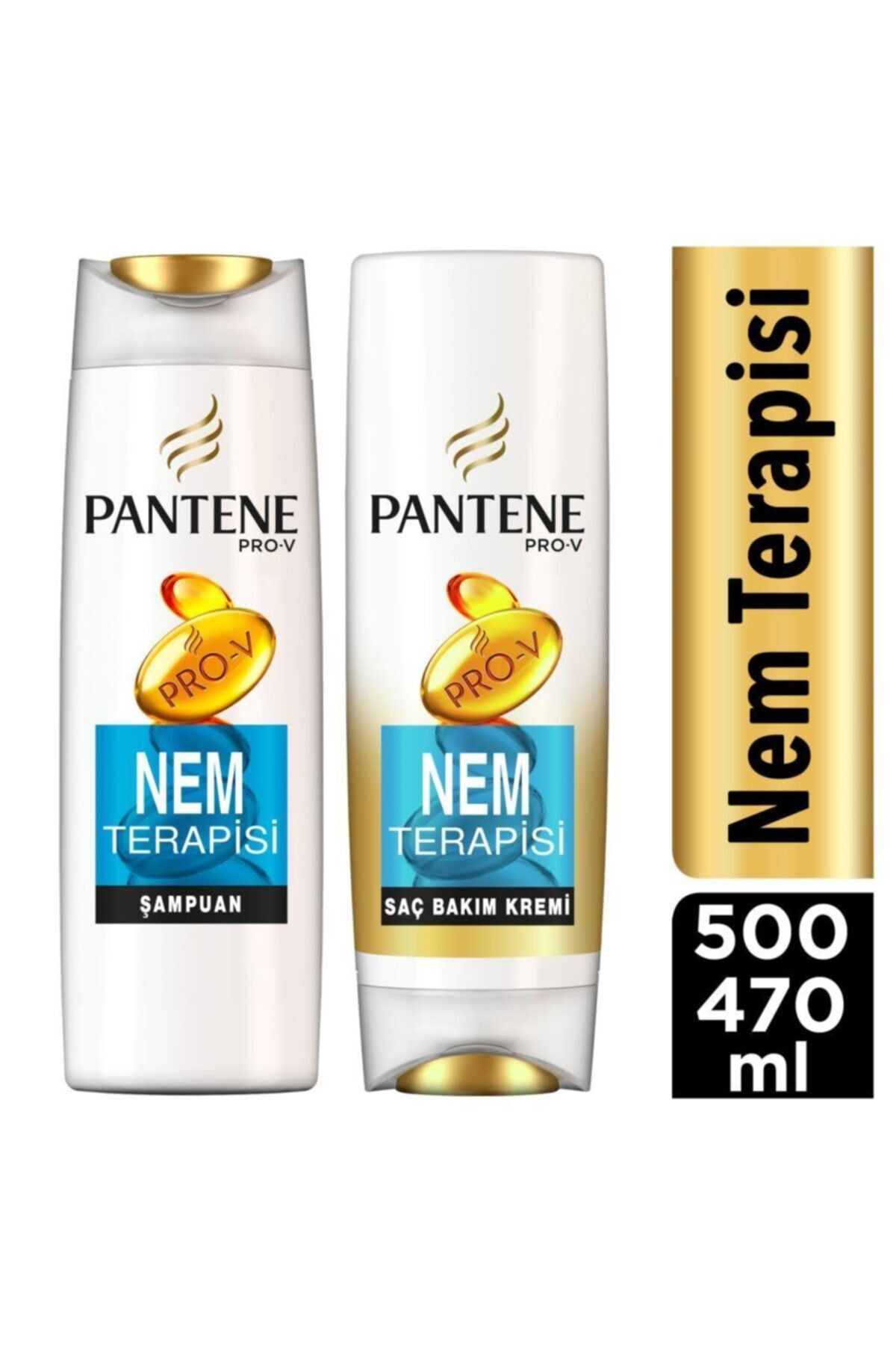 Pantene Şampuan Nem Terapisi 500 ml+ Saç Kremi 470 ml