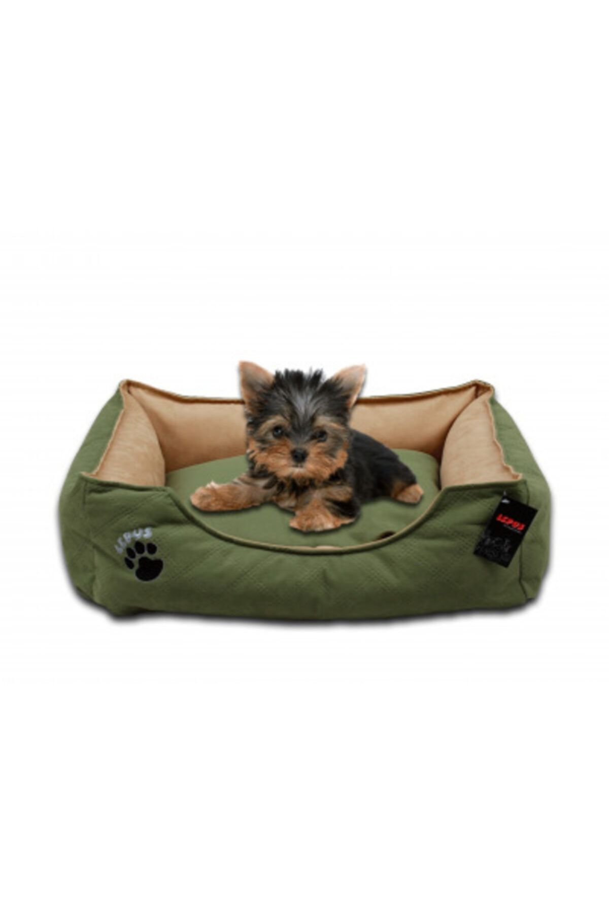 Lepus Soft Plus Köpek Yatağı Yeşil Large