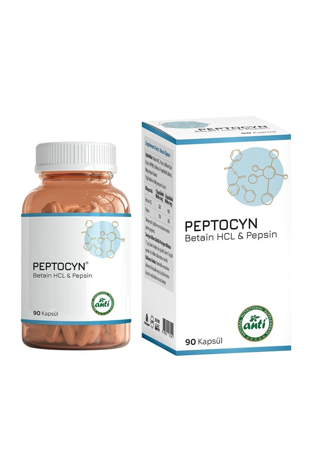 anti Peptocyn® Betain Hcl Pepsin (üretici Firma Garsiyle )