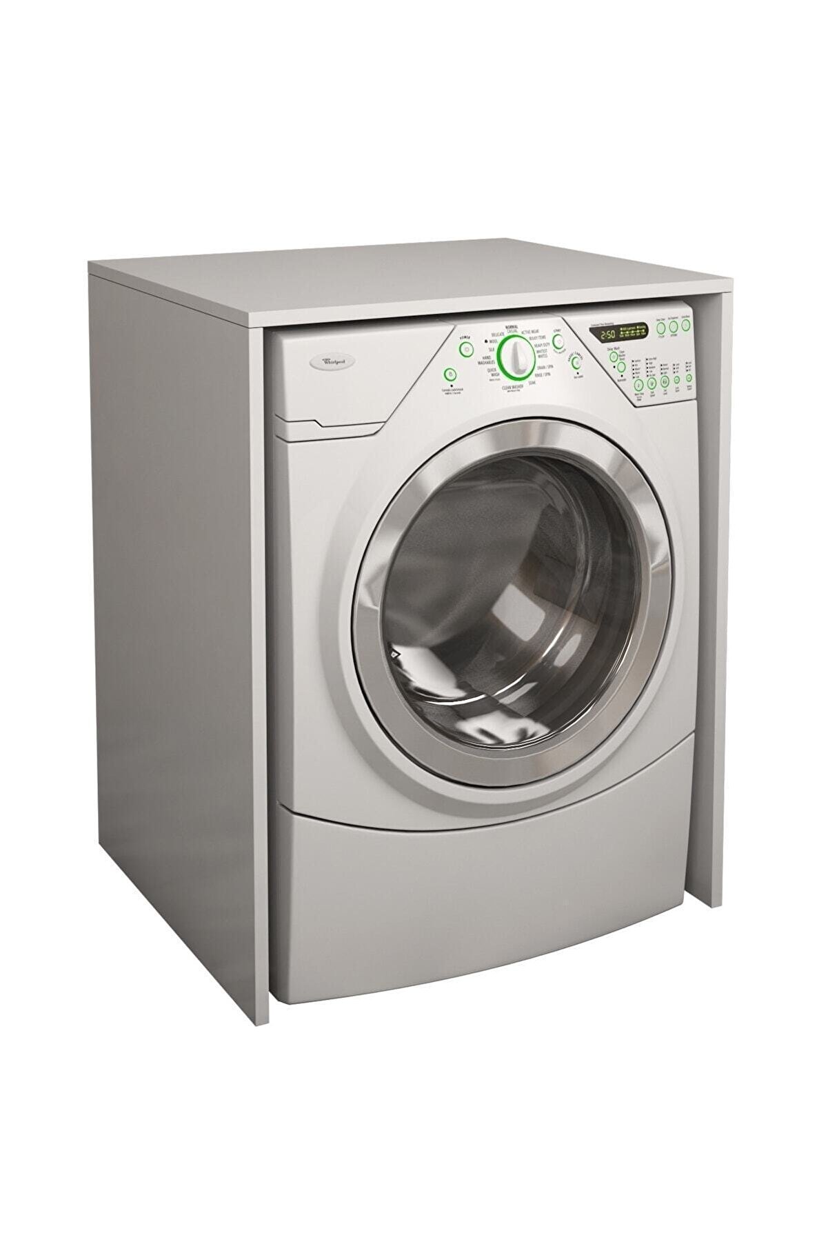 banos Cm1 Kapaksız Çamaşır Makinesi Alt Dolabı - Beyaz