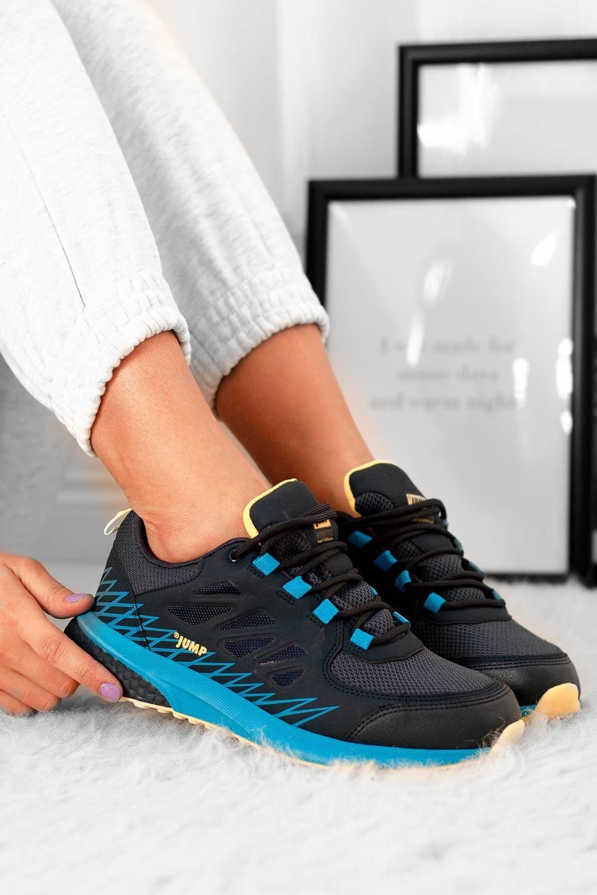 Jump Lacivert Mavi Bağcıklı Kadın Spor Ayakkabı • A212kjmp0008