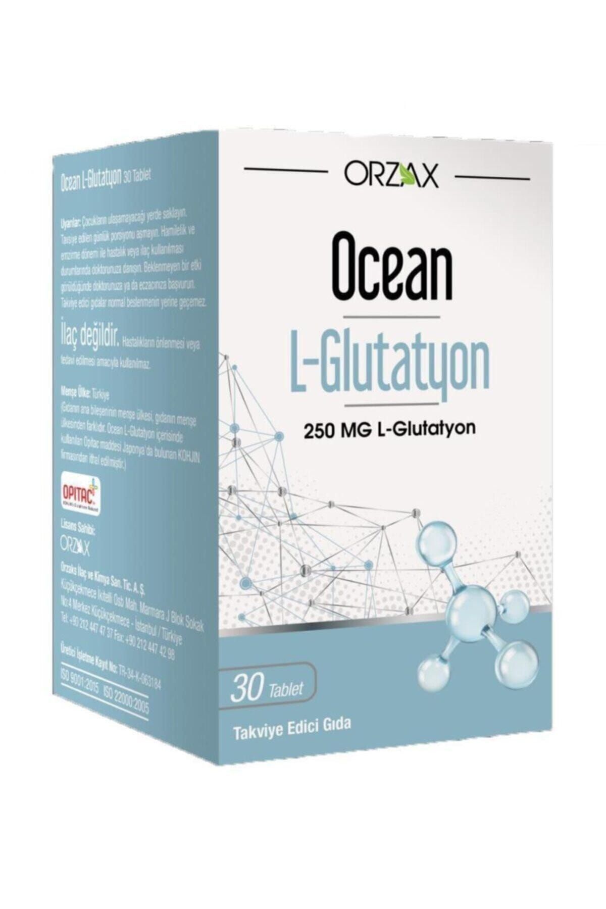Ocean Orzax L-glutathione 250 Mg 30 Tablet Takviye Edici Gıda