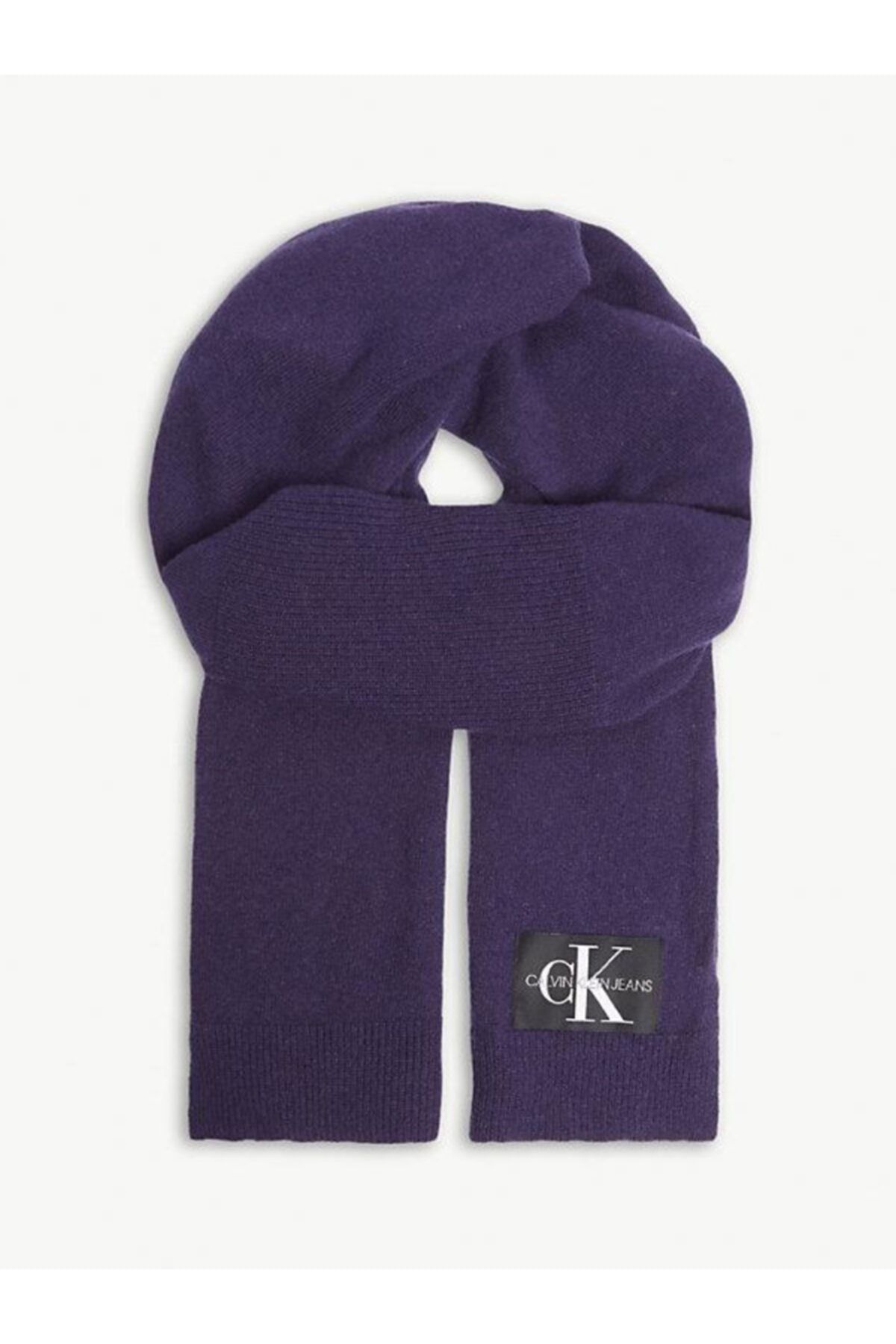 Calvin Klein Parachute Purple Kadın J Basic Women Knitted Şal K60k604789