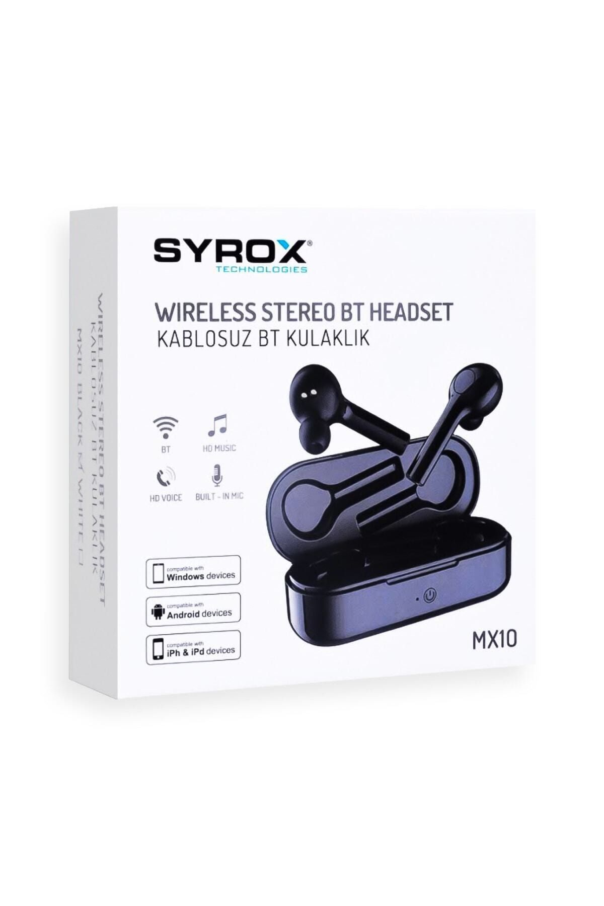 Syrox Bluetooth Kablosuz Kulak Içi Spor Kulaklık Syx-mx10