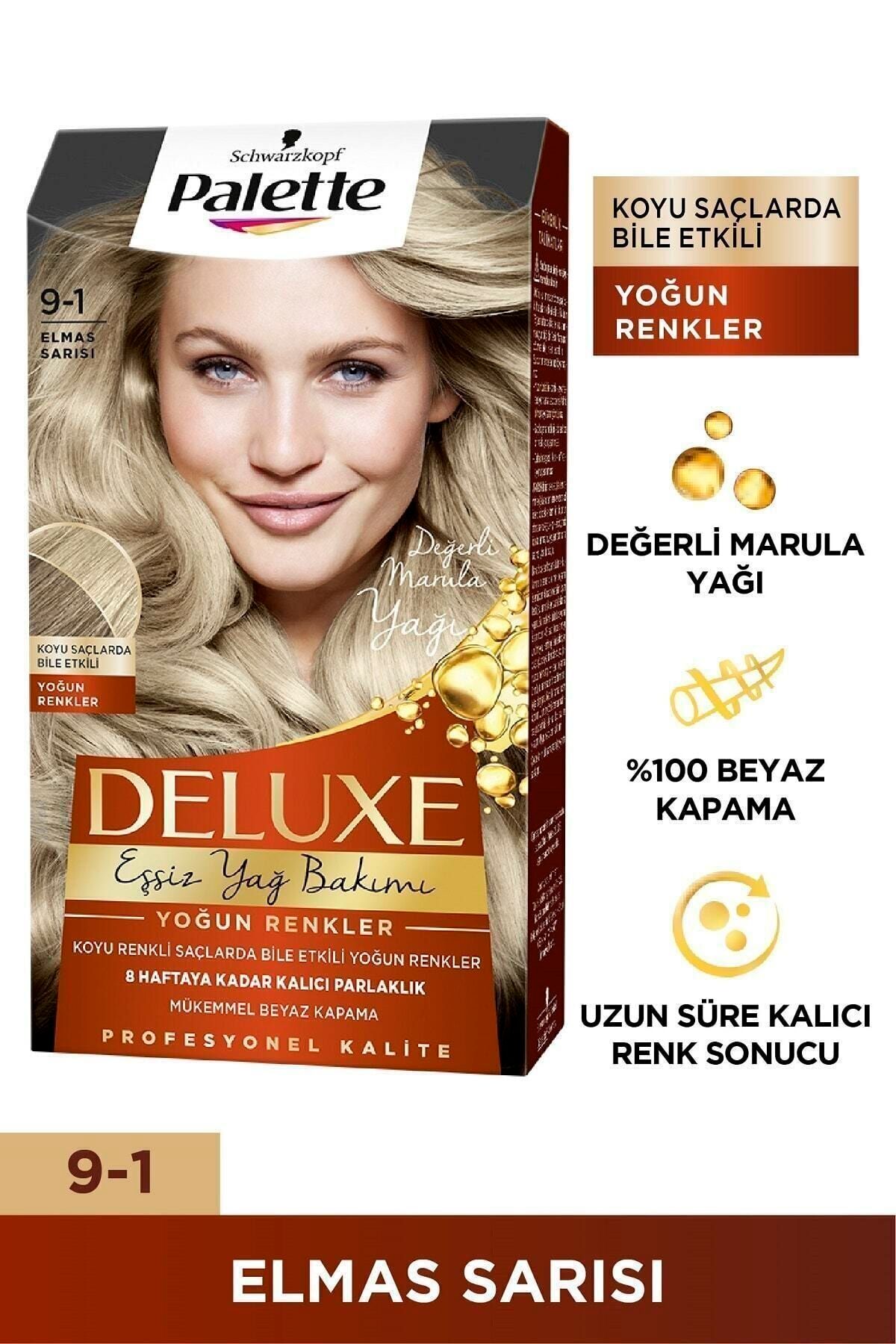 Palette Deluxe Deluxe Yoğun Renkler 9-1 Küllü Sarı 6281031271490