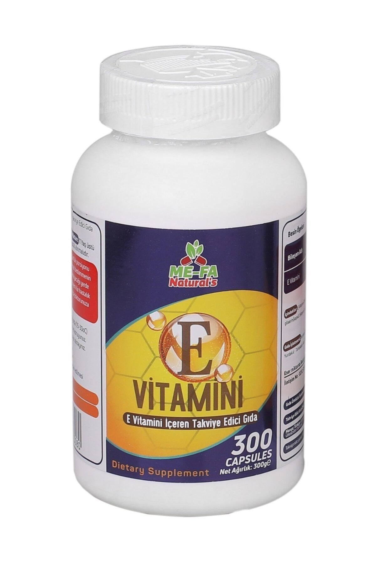 Mefa Naturals E Vitamini 300 Kapsül Son Kullanma Tarihi 2024 Yeni Ürün