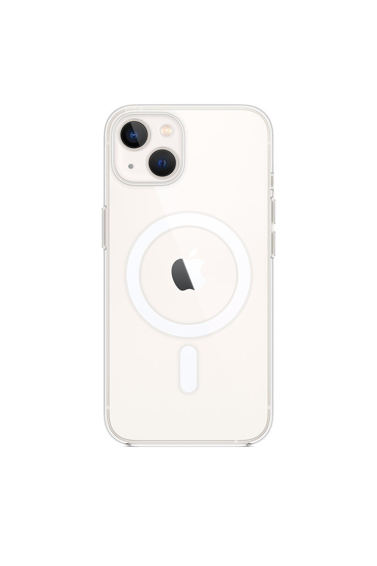 Apple iPhone 13 Kılıf A+++ Magsafe Şeffaf Silikon - Şeffaf