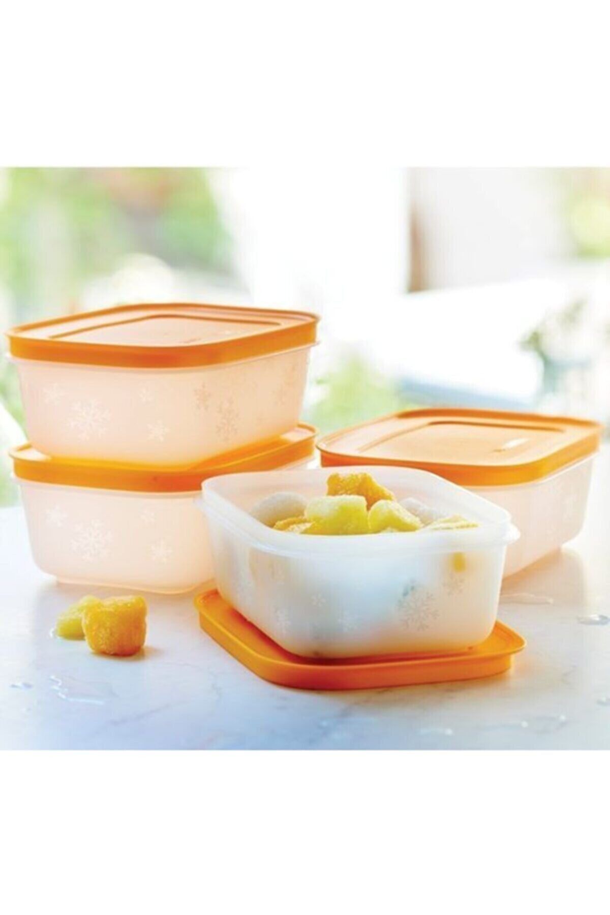 Tupperware Alaska Turuncu Set 4'lü