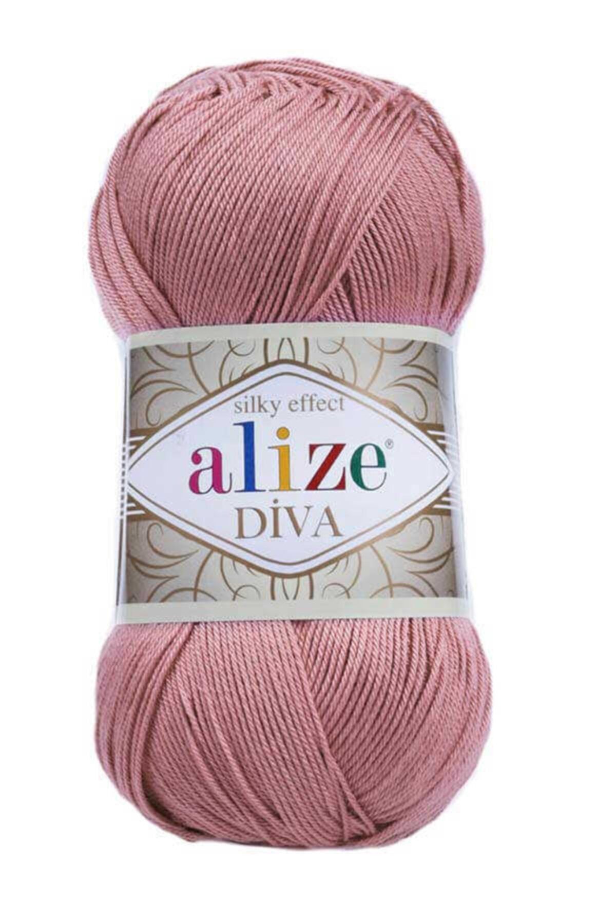 Alize Diva Mikro Fiber Merserize 100 gr El Örgü Ipliği 354/gül