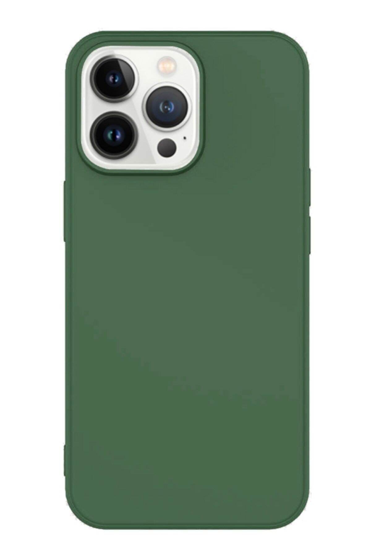 Eiroo Liquid Silicone Iphone 13 Pro Yeşil Silikon Kılıf