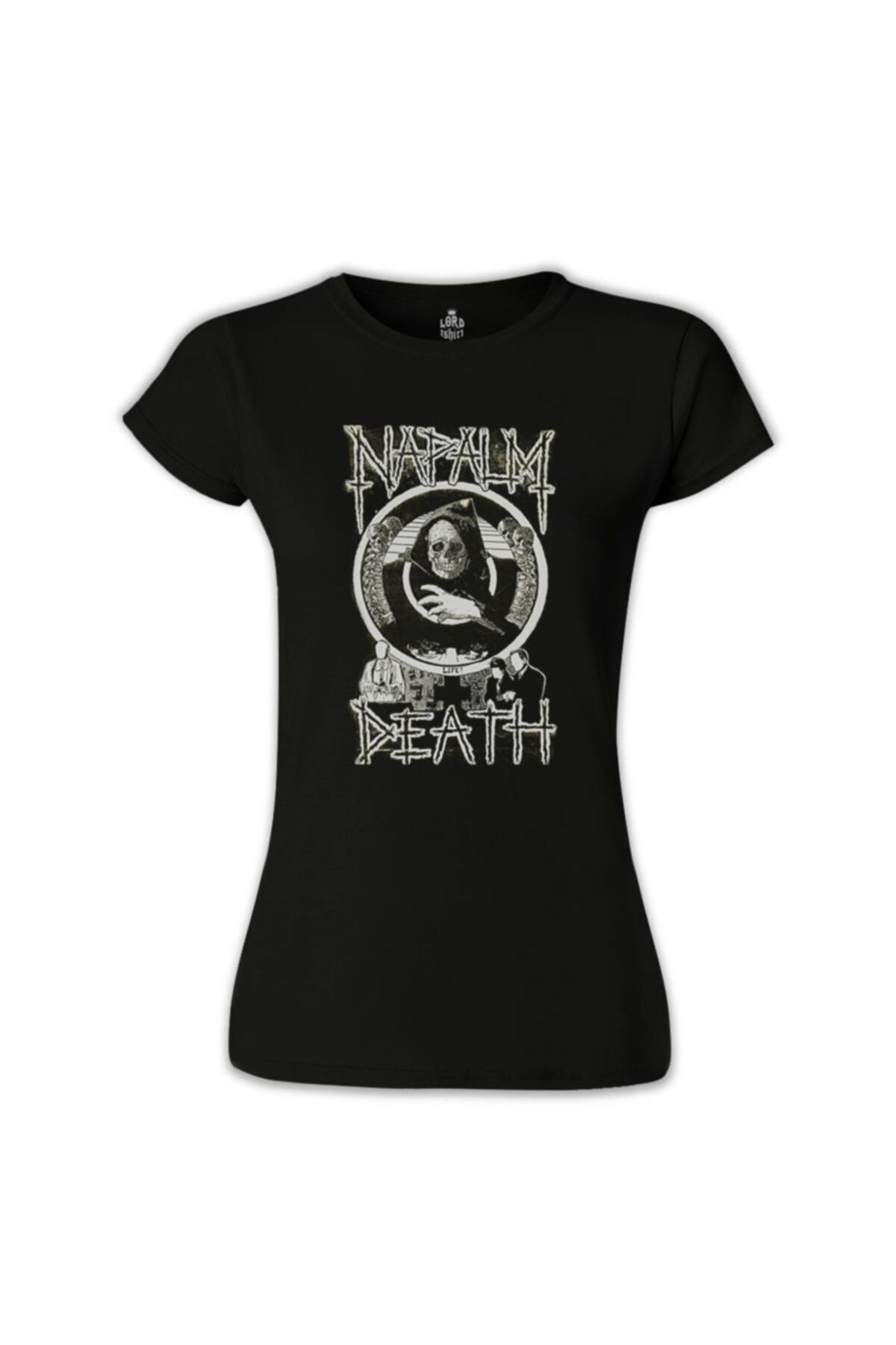 Lord T-Shirt Kadın Siyah Napalm Death - Life Tshirt