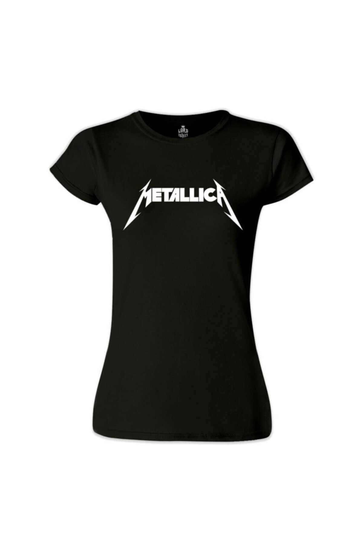 Lord T-Shirt Kadın Siyah Metallica - Logo II Tshirt - BS-1315