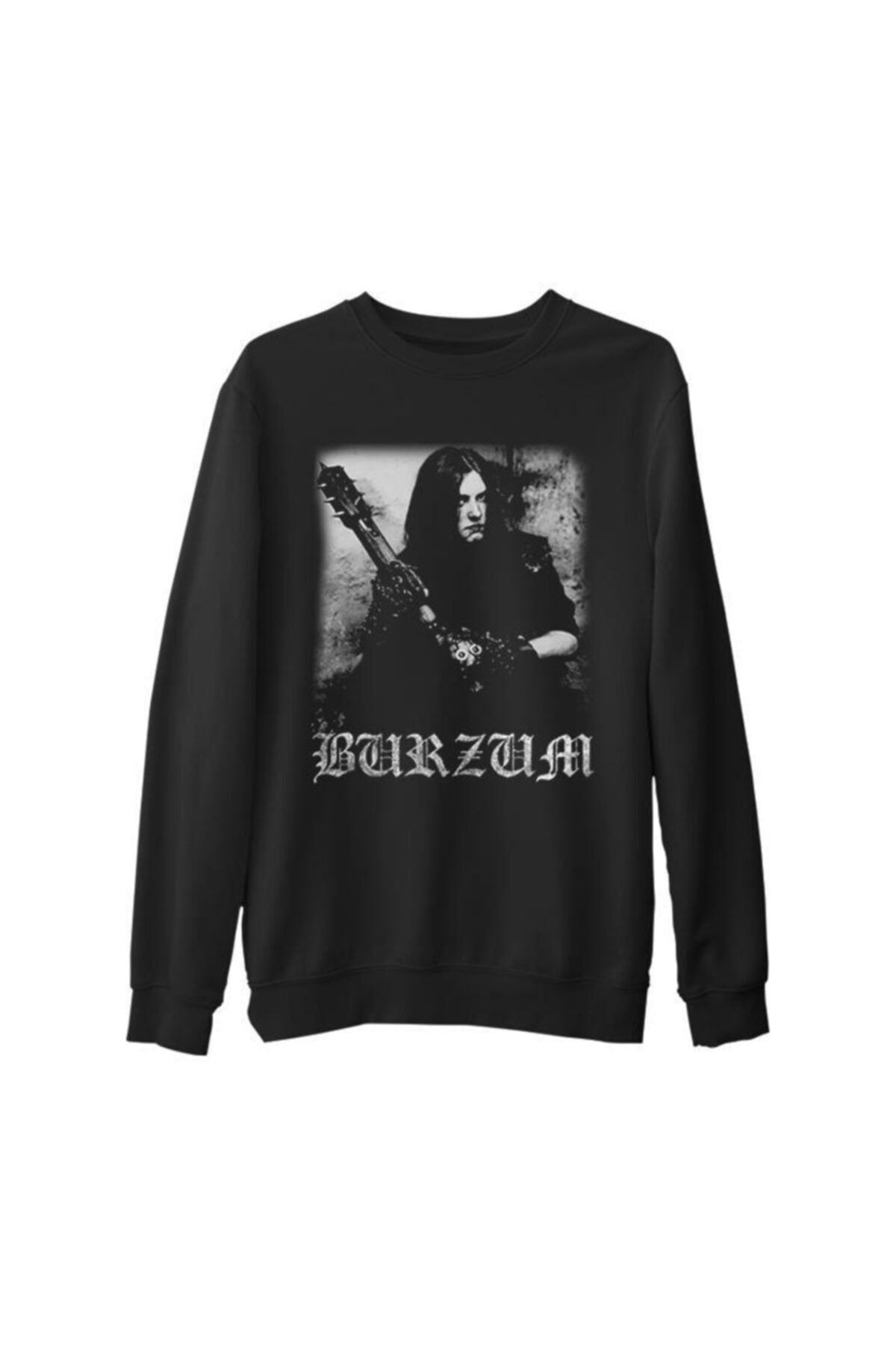 Lord T-Shirt Unisex Siyah Burzum  Anthology Kalın Sweatshirt