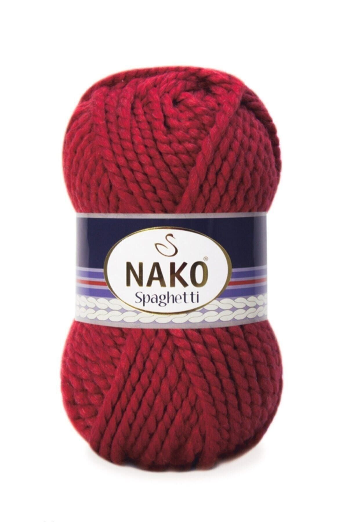 Nako 5 Adet  Spaghetti 1175 Kırmızı El Örgü İplikleri